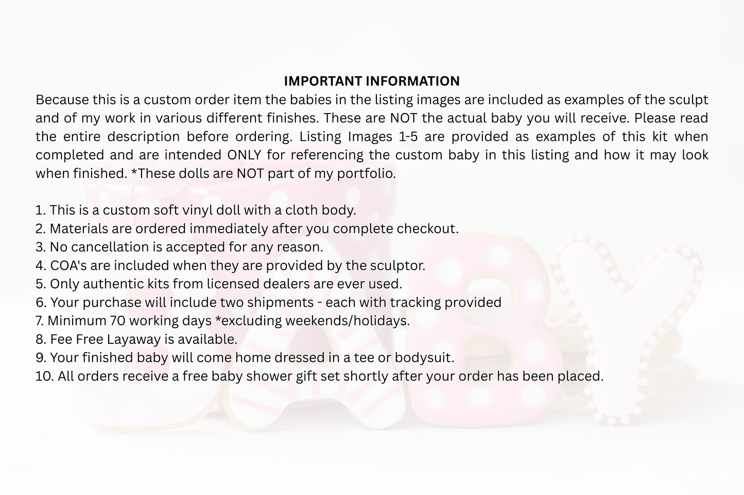 a picture of a pink donut with the words important information