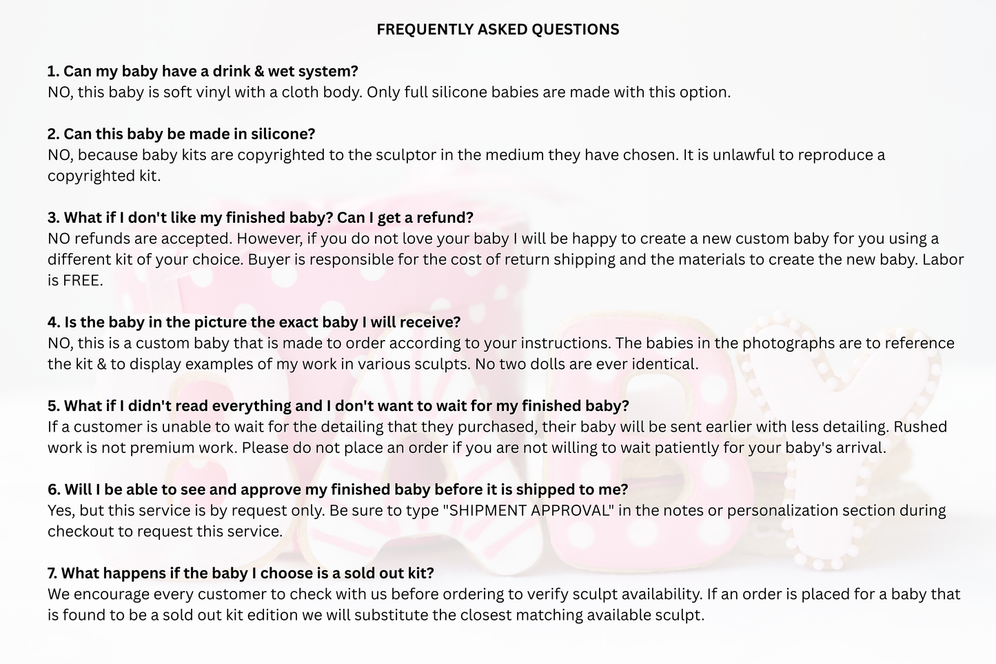a question for a baby is shown below