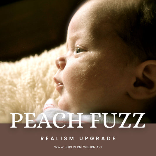 Peach Fuzz for your reborn baby *Purchase of a custom baby is REQUIRED. *Add-On Item
