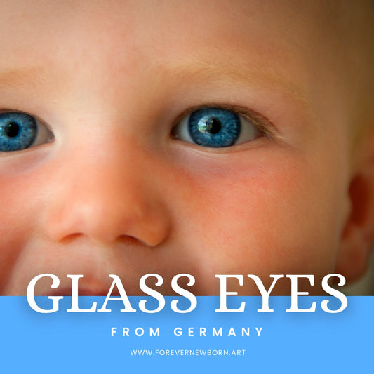 German Glass Eyes for your custom reborn baby. *Purchase of custom baby is REQUIRED. *Add-On Item