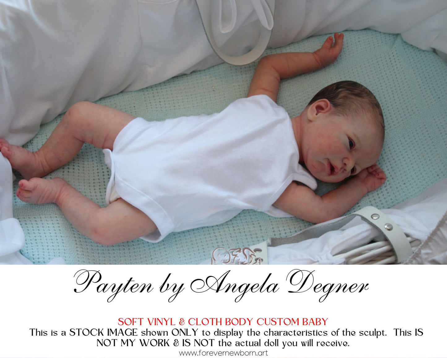 Free Baby Offer ~ Reborn Doll Sale ~ Custom Baby Payten by Angela Degner (20"+ Full Limbs)