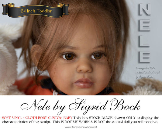 Ultra-Realistic Toddler ReBoRn Nele by Sigrid Bock (24"+Full Limbs)