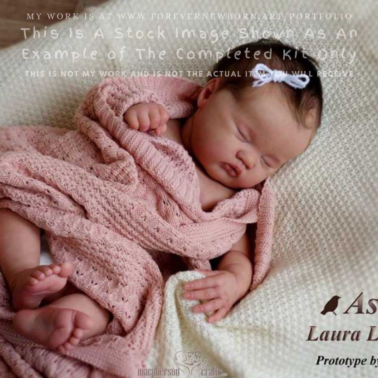 Reborn Baby **Hyper-Realistic** Reborn Doll Ashia by Laura Lee Eagles (20"+Full Limbs)