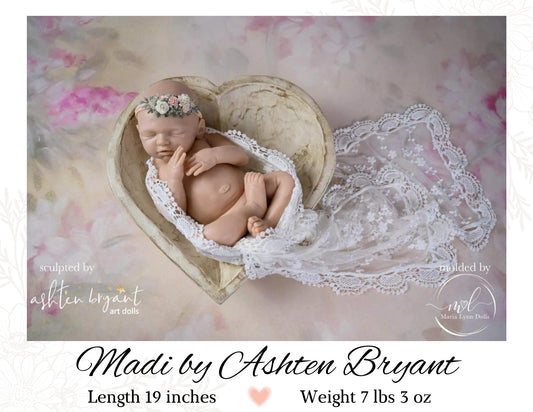 Custom FULL-BODY SILICONE Madi by Ashten Bryant (19 inches 7 lbs 3 oz) *includes pictures of my own work in silicone.