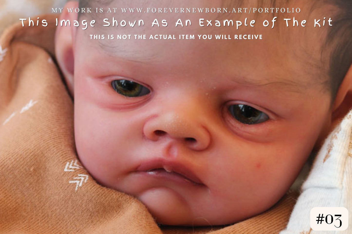 Reborn Baby **Hyper-Realistic** Reborn Doll Hudson Awake by Bonnie Sieben (20 inches Full Limbs)