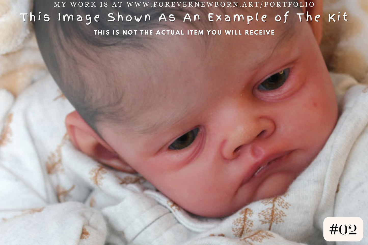 Reborn Baby **Hyper-Realistic** Reborn Doll Hudson Awake by Bonnie Sieben (20 inches Full Limbs)