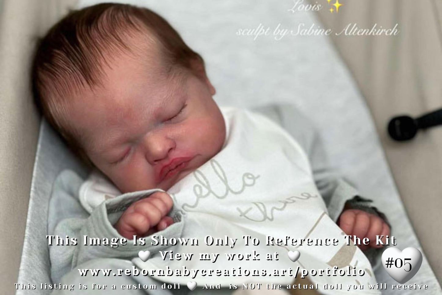 Extremely Realistic Reborn Baby Doll ~ CuStOm ReBoRn Lovis by Sabine Altenkirch (20"+Full Limbs)