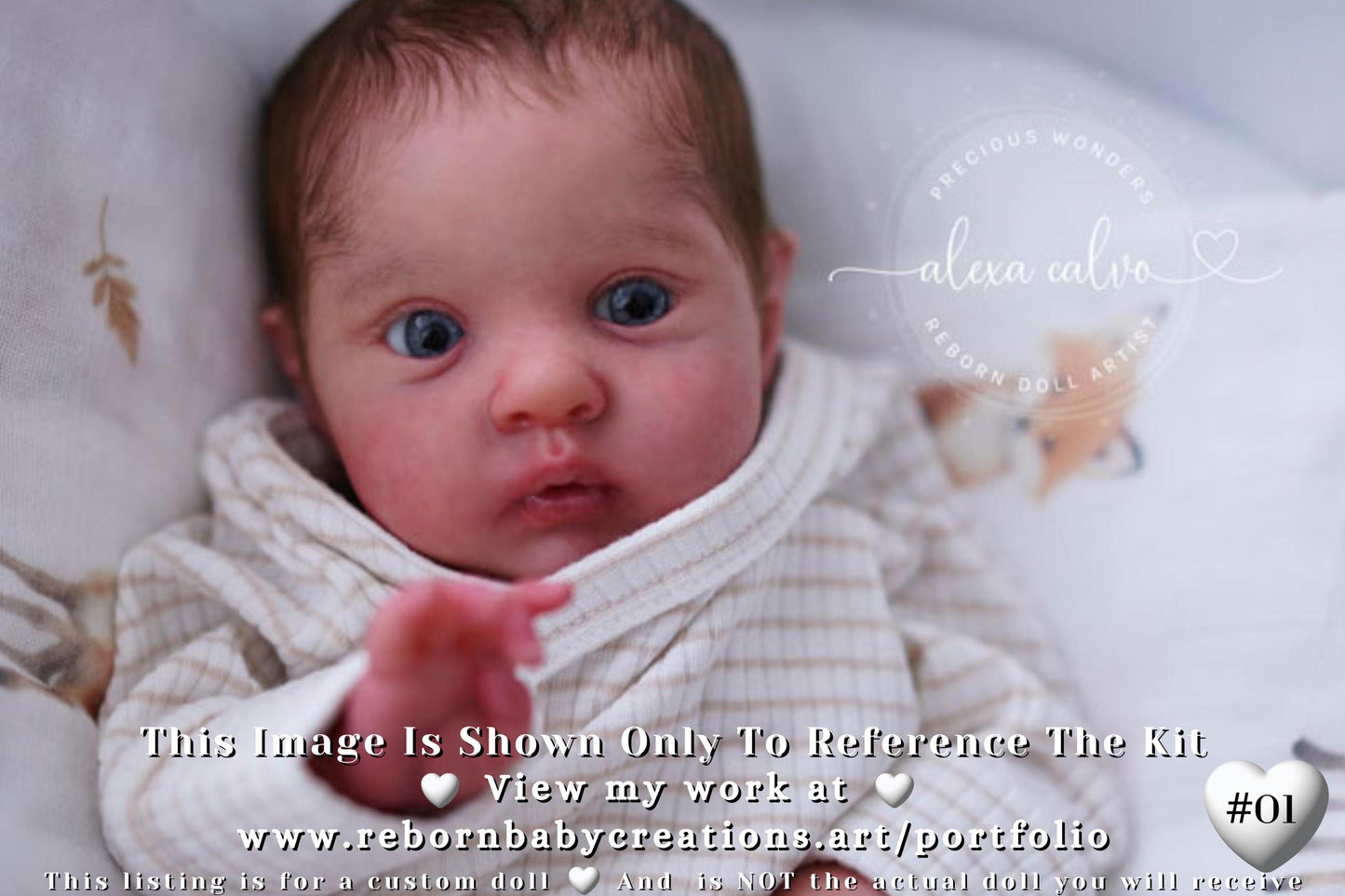 Extremely Realistic Reborn Baby Doll ~ CuStOm ReBoRn Mikki by Irina Kaplanskaya (17"+Full Limbs)