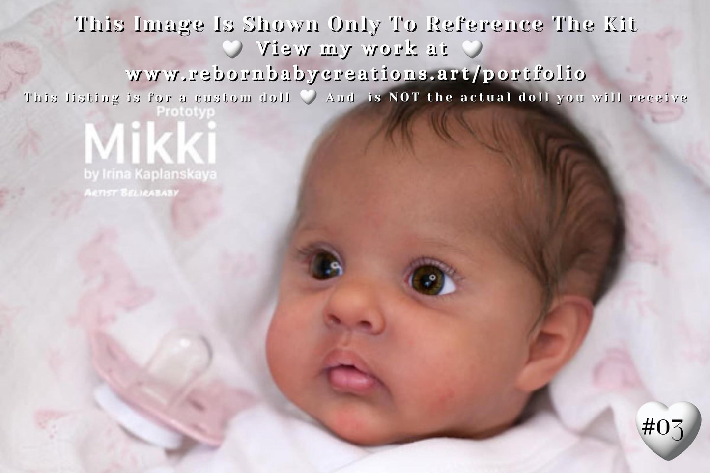 Extremely Realistic Reborn Baby Doll ~ CuStOm ReBoRn Mikki by Irina Kaplanskaya (17"+Full Limbs)