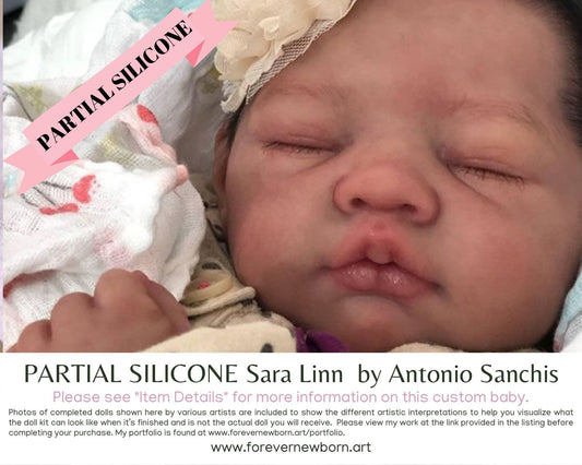 Sara Linn by Antonio Sanchis (21"+ Full Limbs) with cloth body. Extended Processing Time May Be Required. ASK FIRST!