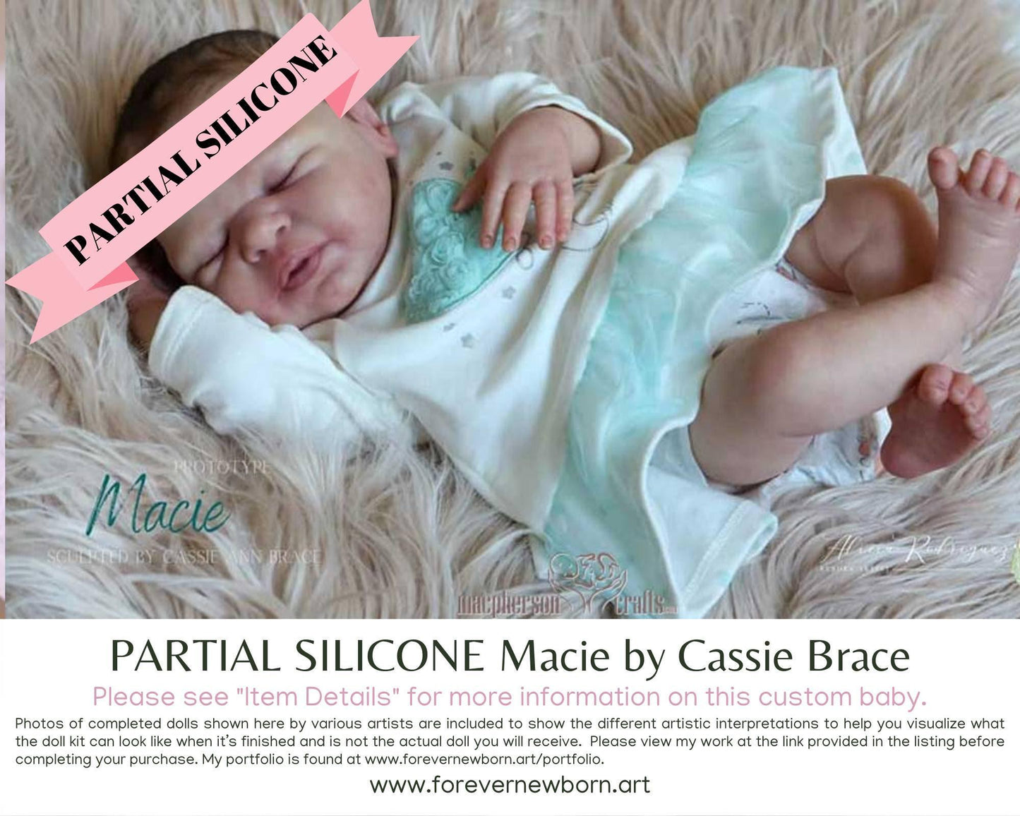Macie by Cassie Brace (19"+ Full Limbs) with cloth body. Extended Processing Time May Be Required. ASK FIRST!