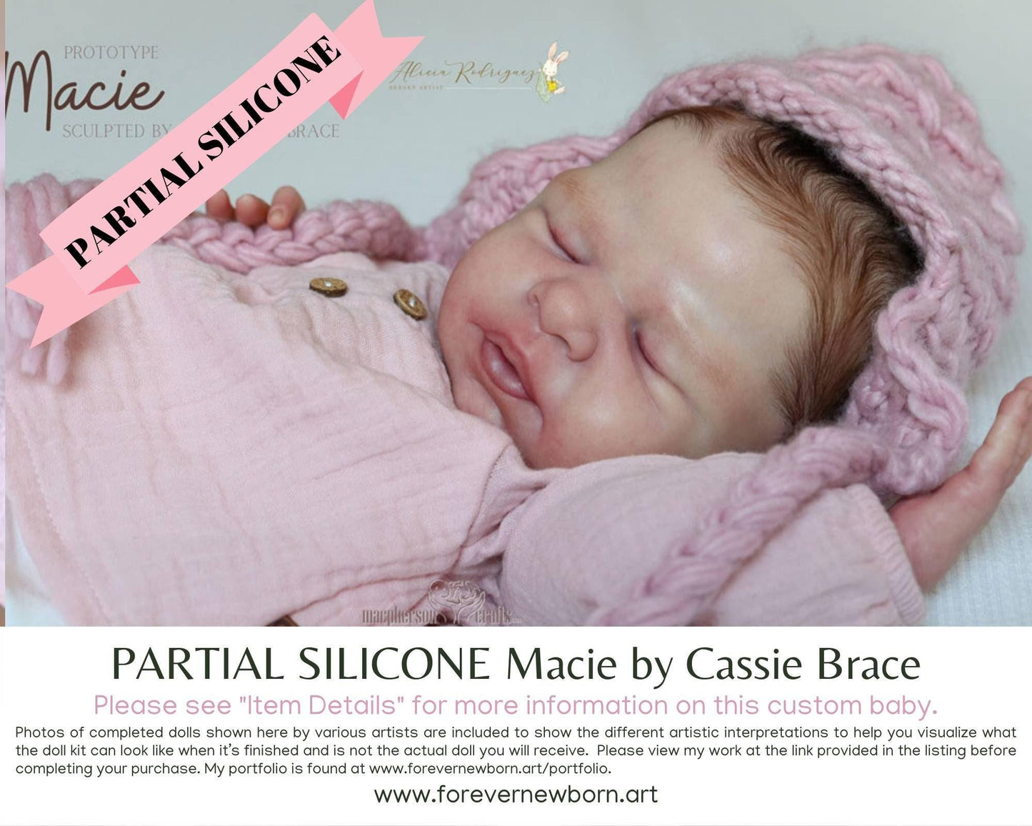 Macie by Cassie Brace (19"+ Full Limbs) with cloth body. Extended Processing Time May Be Required. ASK FIRST!