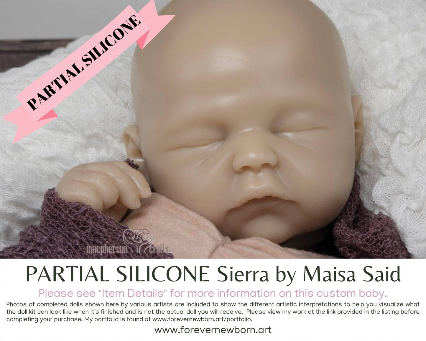 Sierra by Maisa Said (16"+ Full Limbs) with cloth body. Extended Processing Time May Be Required. ASK FIRST!