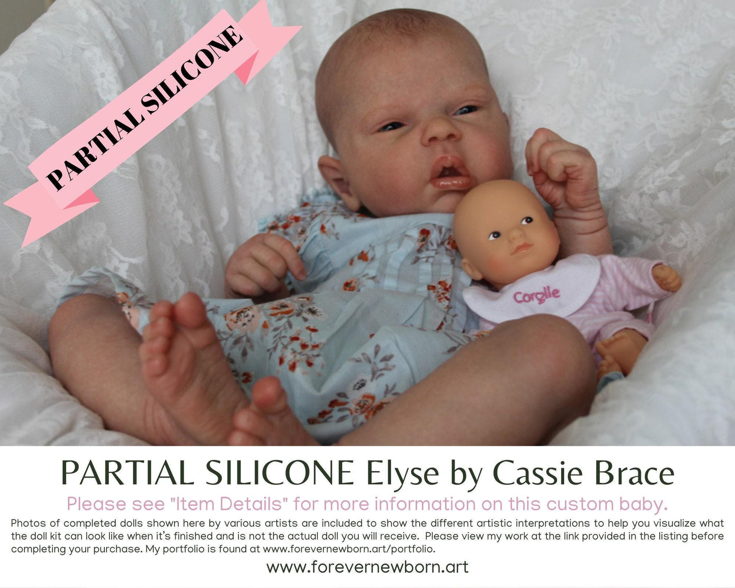 Elyse by Cassie Brace (22"+Full Limbs) with cloth body. Extended Processing Time May Be Required. ASK FIRST!