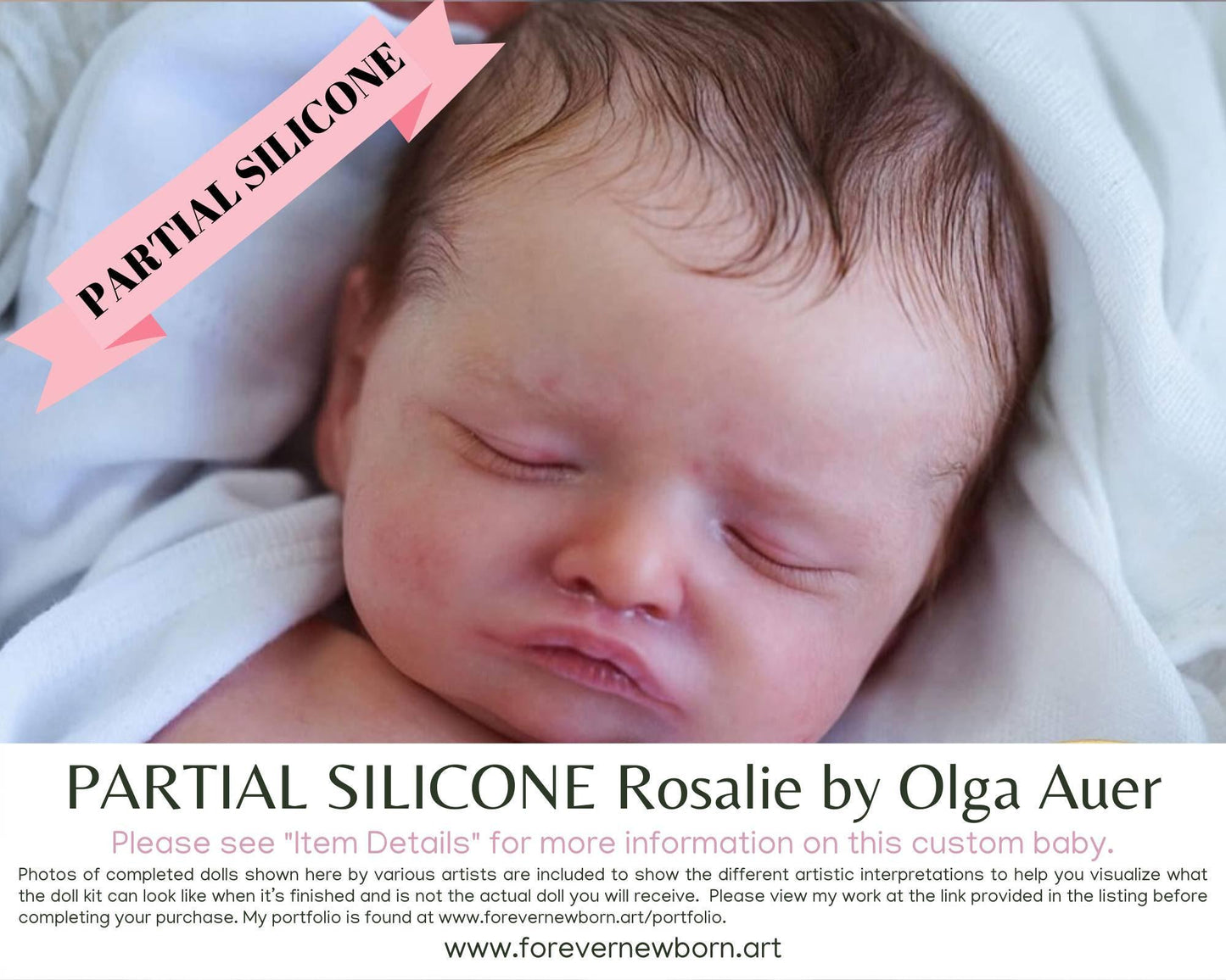 Rosalie by Olga Auer (20"+Full Limbs) with cloth body. Extended Processing Time May Be Required. ASK FIRST!