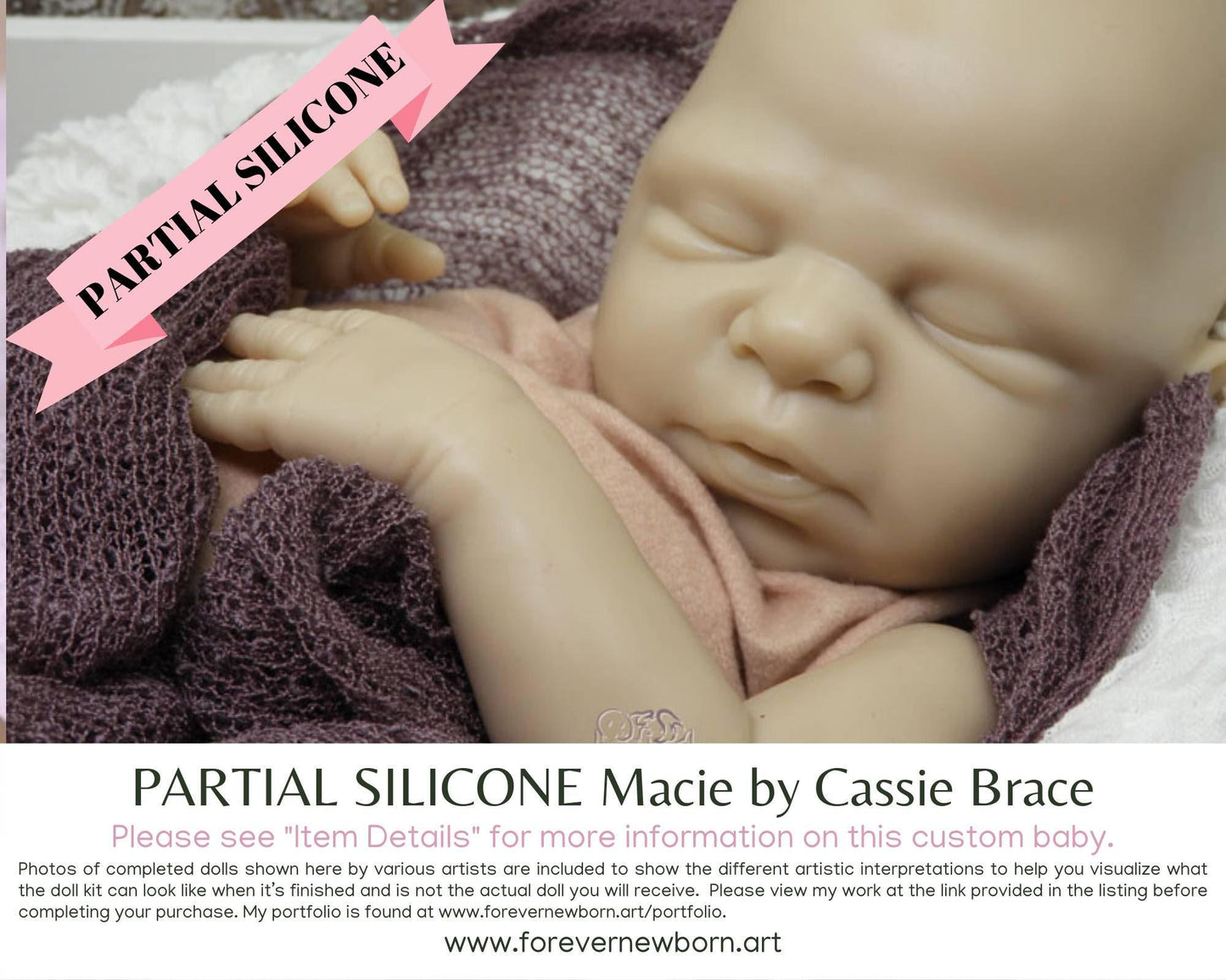 Macie by Cassie Brace (19"+ Full Limbs) with cloth body. Extended Processing Time May Be Required. ASK FIRST!