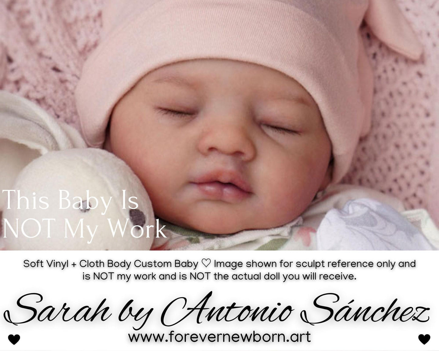 Sarah by Antonio Sánchez (21"+ Full Limbs) with cloth body. Extended Processing Time May Be Required. ASK FIRST!