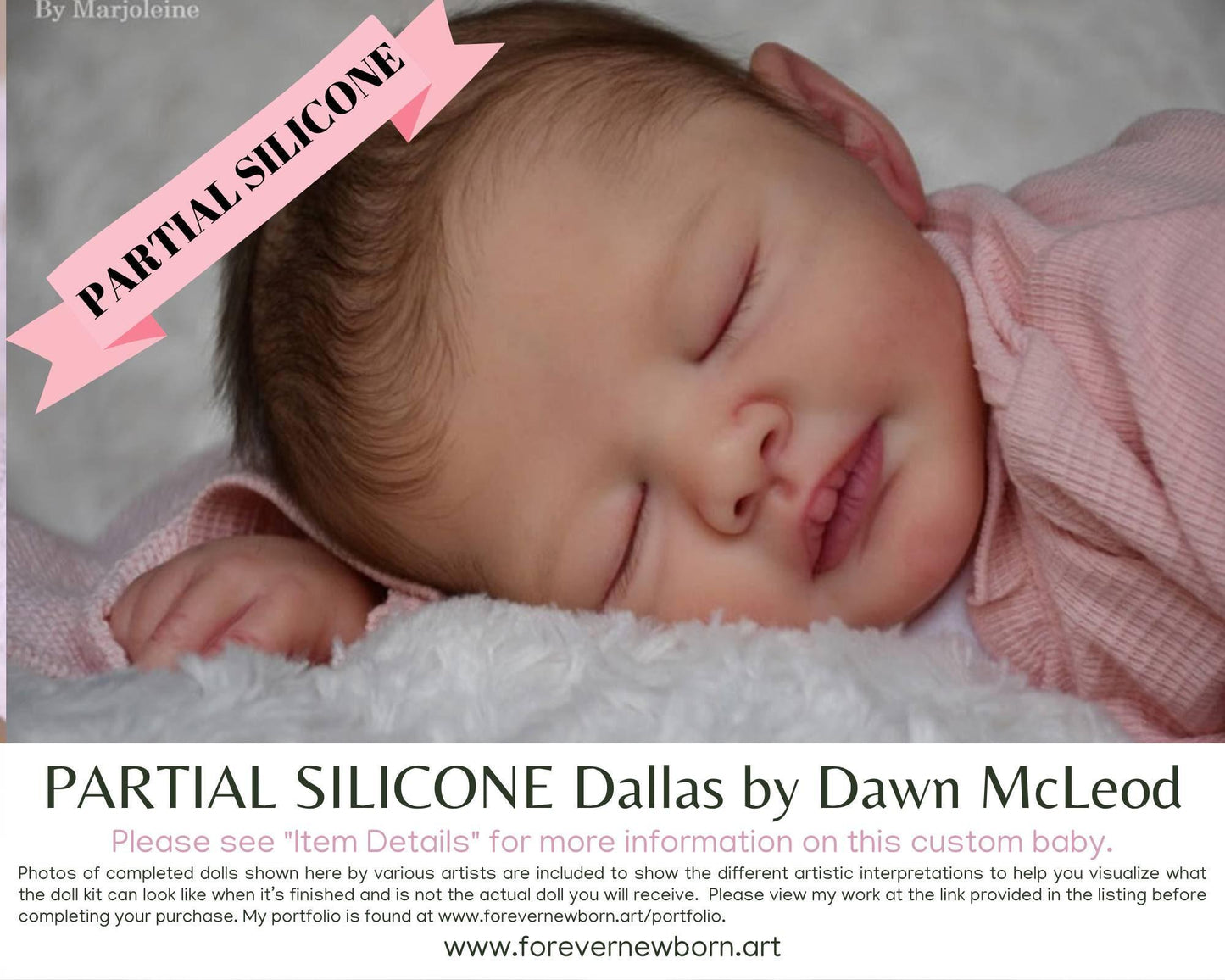 Dallas by Dawn McLeod (21"+ Full Limbs) with cloth body. Extended Processing Time May Be Required. ASK FIRST!