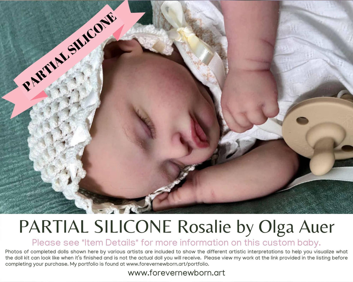 Rosalie by Olga Auer (20"+Full Limbs) with cloth body. Extended Processing Time May Be Required. ASK FIRST!