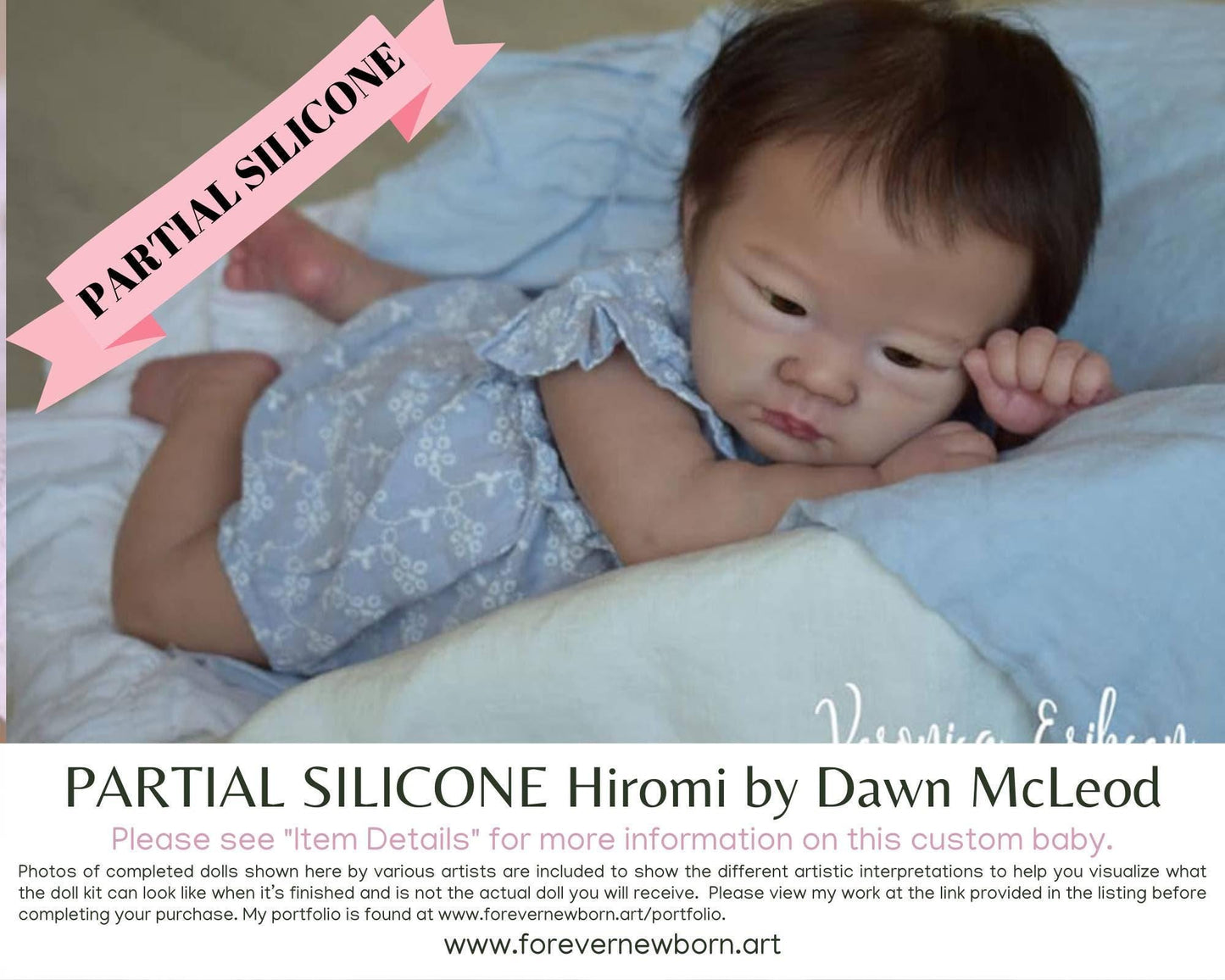 Hiromi by Dawn McLeod (20"+ Full Limbs) with cloth body. Extended Processing Time May Be Required. ASK FIRST!