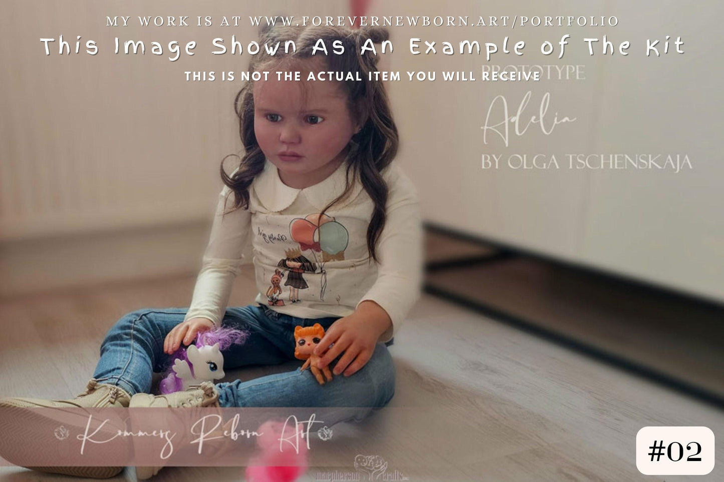 Adelia by Olga Tschenskaja - 5 to 6 year old size (42"+Full Arms Lower Half Legs)