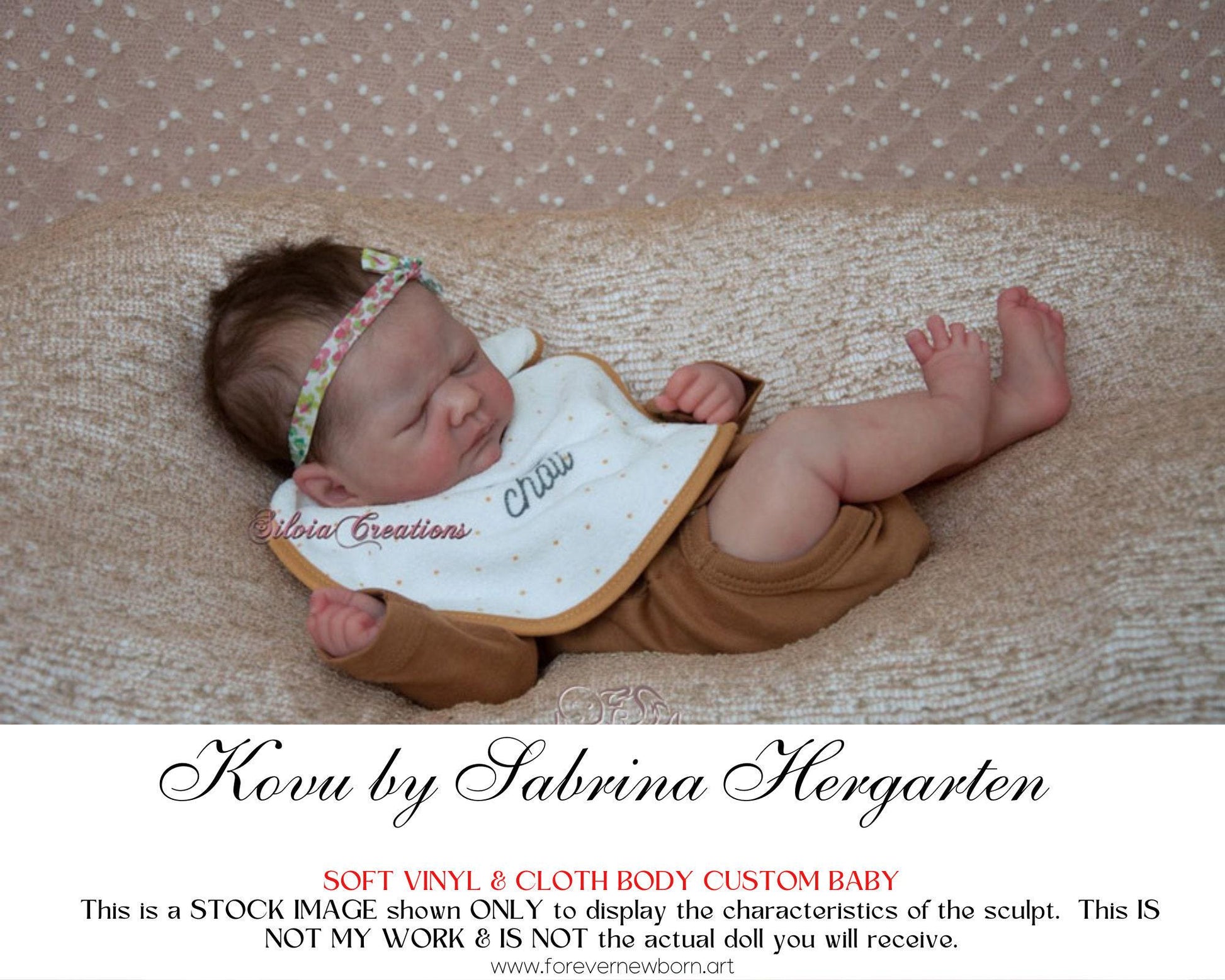 Amazing Hyper-Realistic Reborn Custom Doll Kovu by Sabrina Hergarten (18"+ Full Limbs)