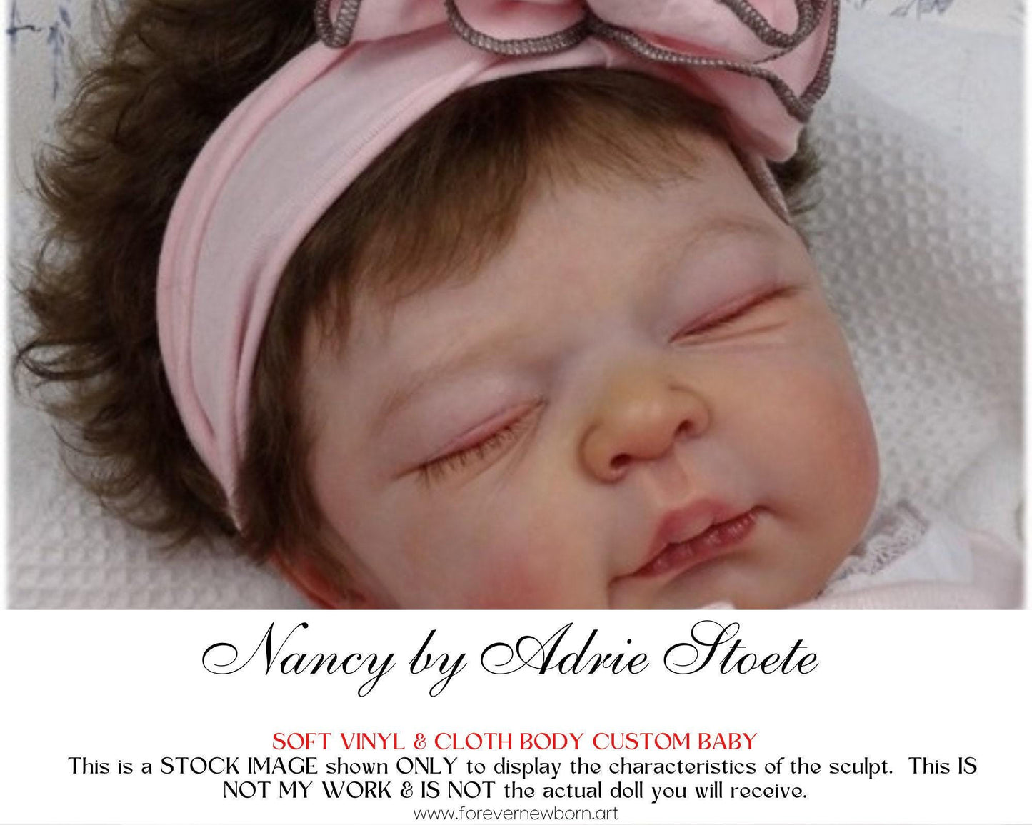 Lifelike Reborn Doll Nancy by Adrie Stoete (22" Half Torso)