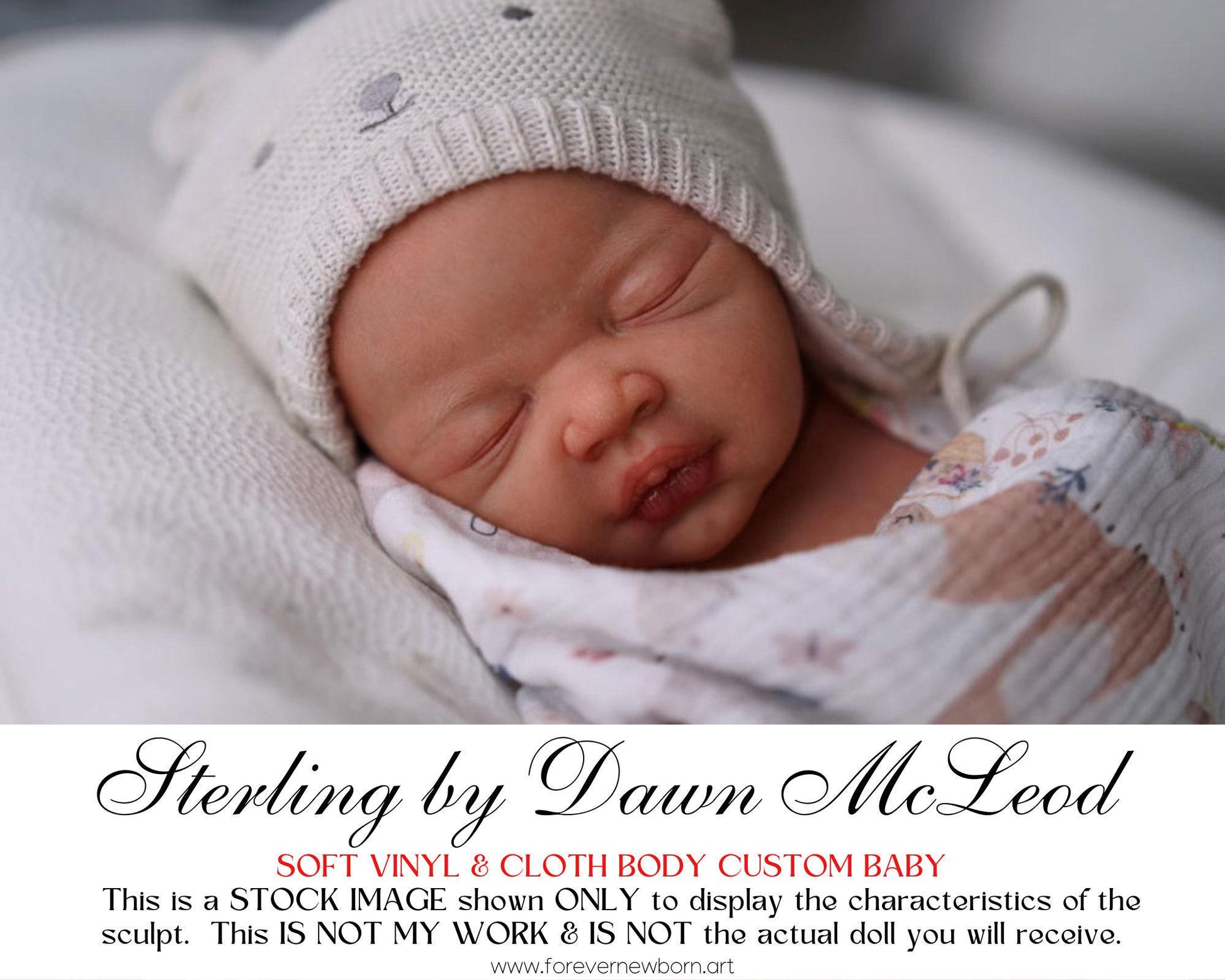 Reborn Baby **Hyper-Realistic** Reborn Doll Sterling by Dawn McLeod (23"+ Full Limbs)