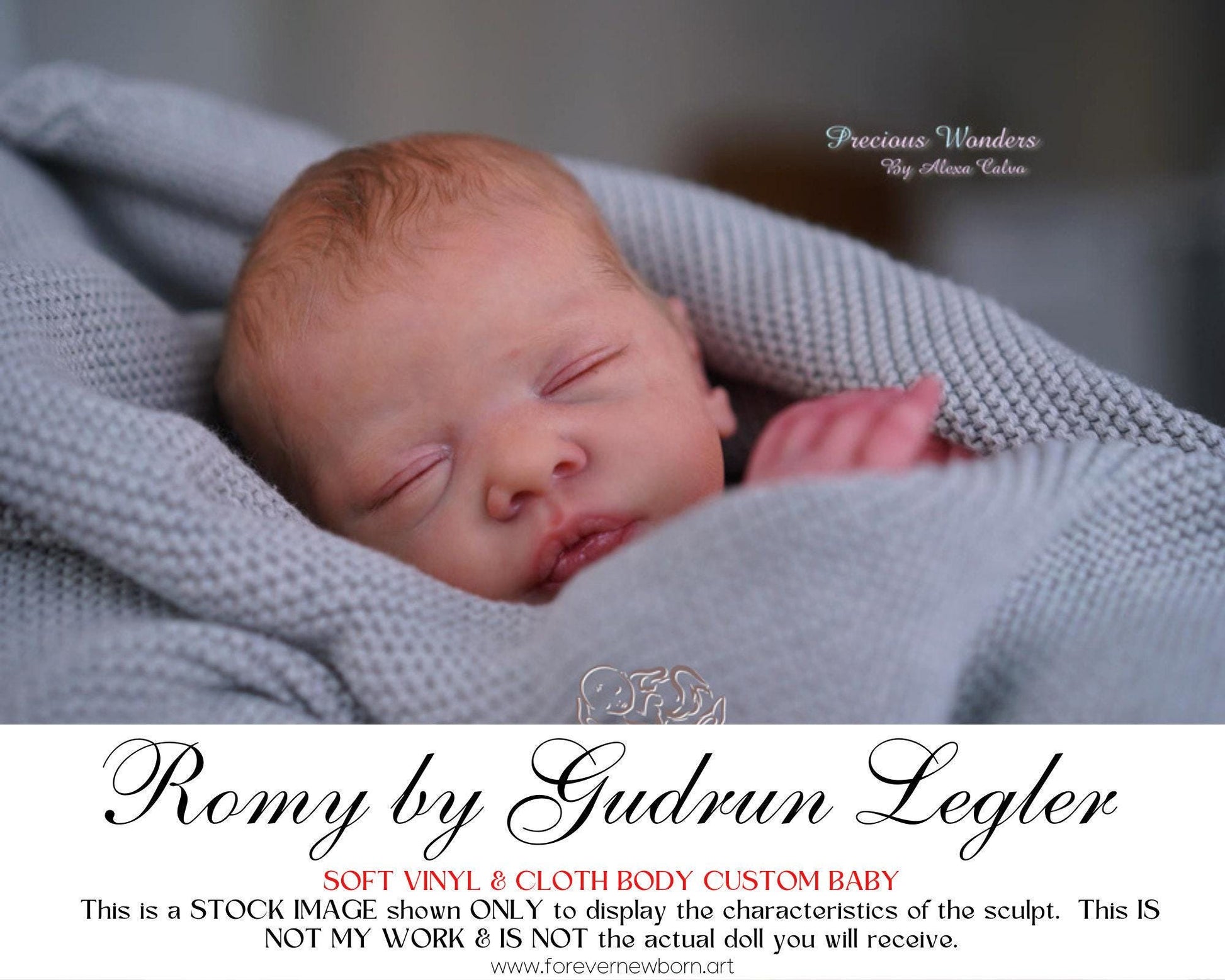Reborn Baby **Hyper-Realistic** Reborn Doll Romy By Gudrun Legler (19"+Full Limbs)