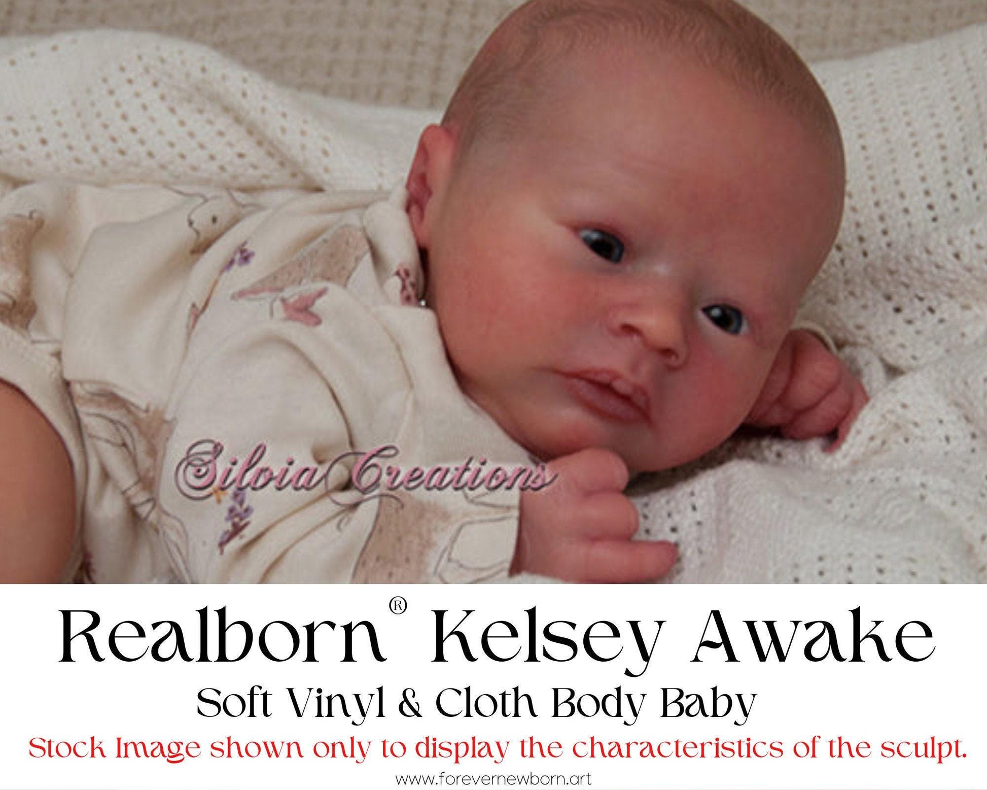 Free Baby Offer ~ Reborn Doll Sale ~ Custom Baby Realborn® Kelsey Awake (19" + Full Limbs)