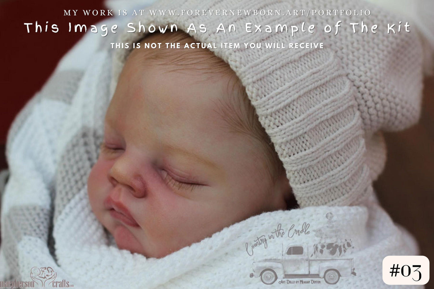 Reborn Baby **Hyper-Realistic** Reborn Doll Hudson by Bonnie Sieben (20 inches Full Limbs)