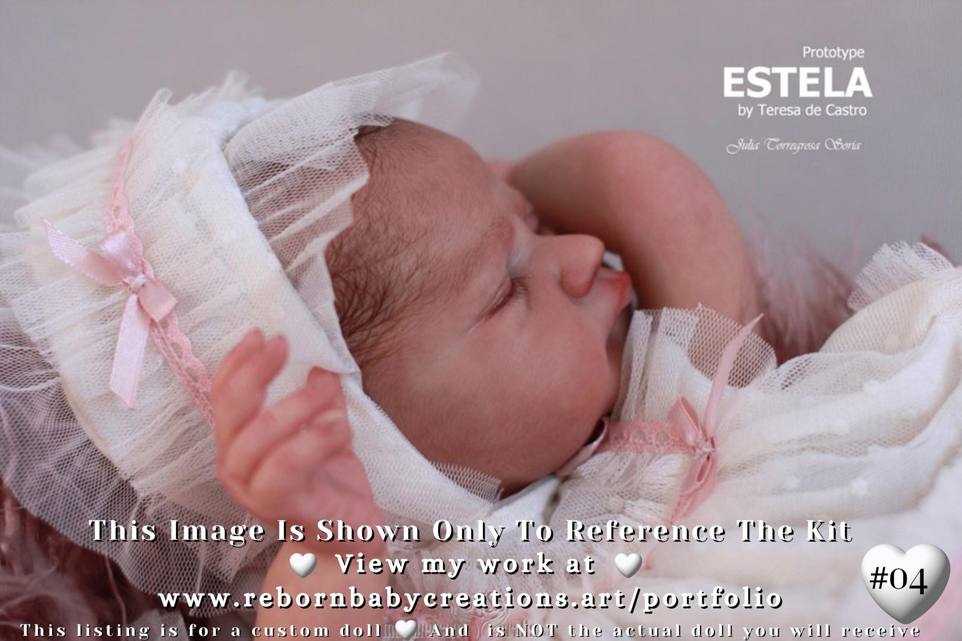 Extremely Realistic Reborn Baby Doll ~ Reborn Baby **Hyper-Realistic** Reborn Doll Estela by Teresa de Castro (18"+ Full Limbs)