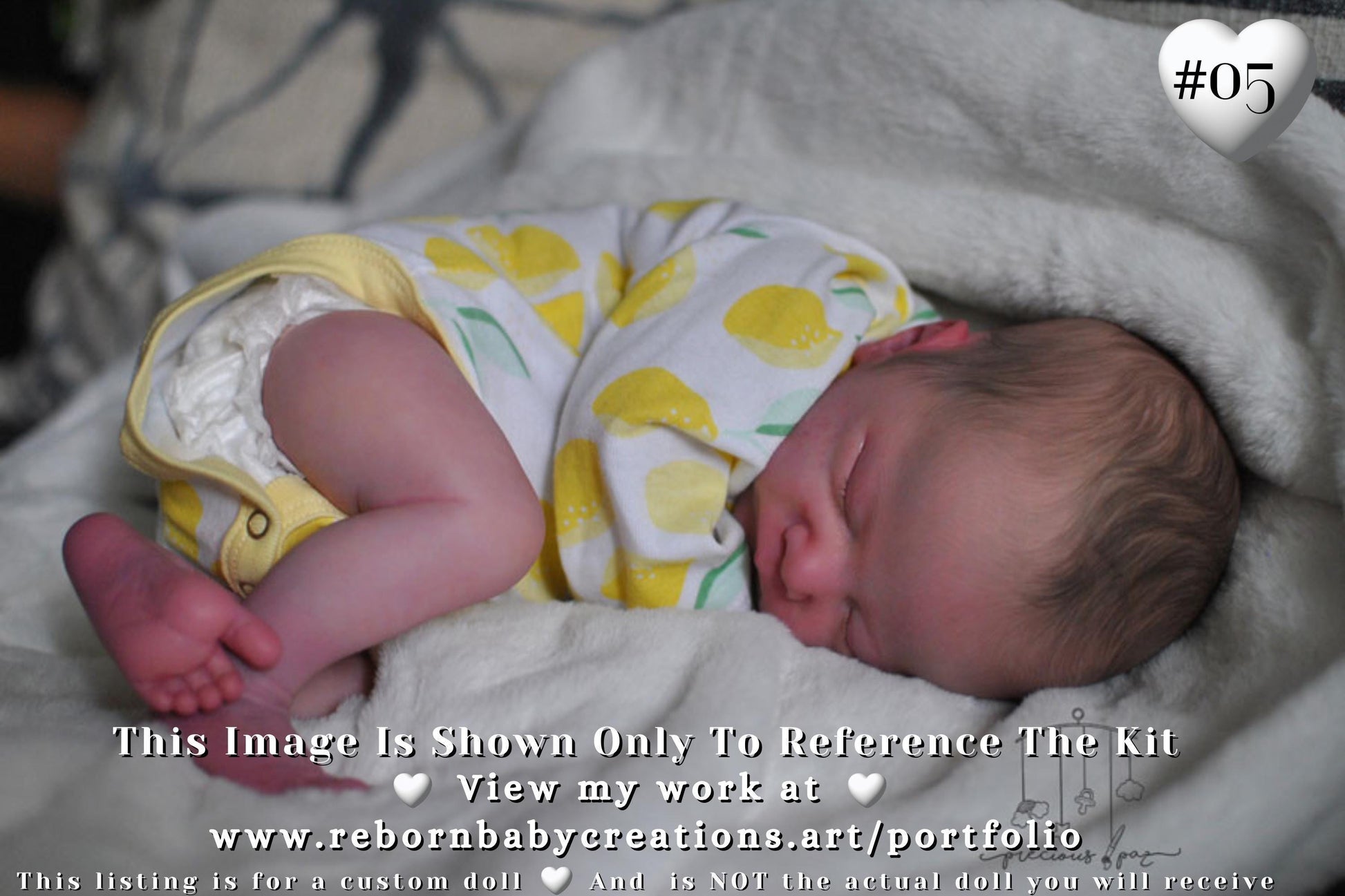 Reborn Baby **Hyper-Realistic** Reborn Doll Charlotte by Laura Lee Eagles (18"+Full Limbs) *Extended Processing Time May Be Required.