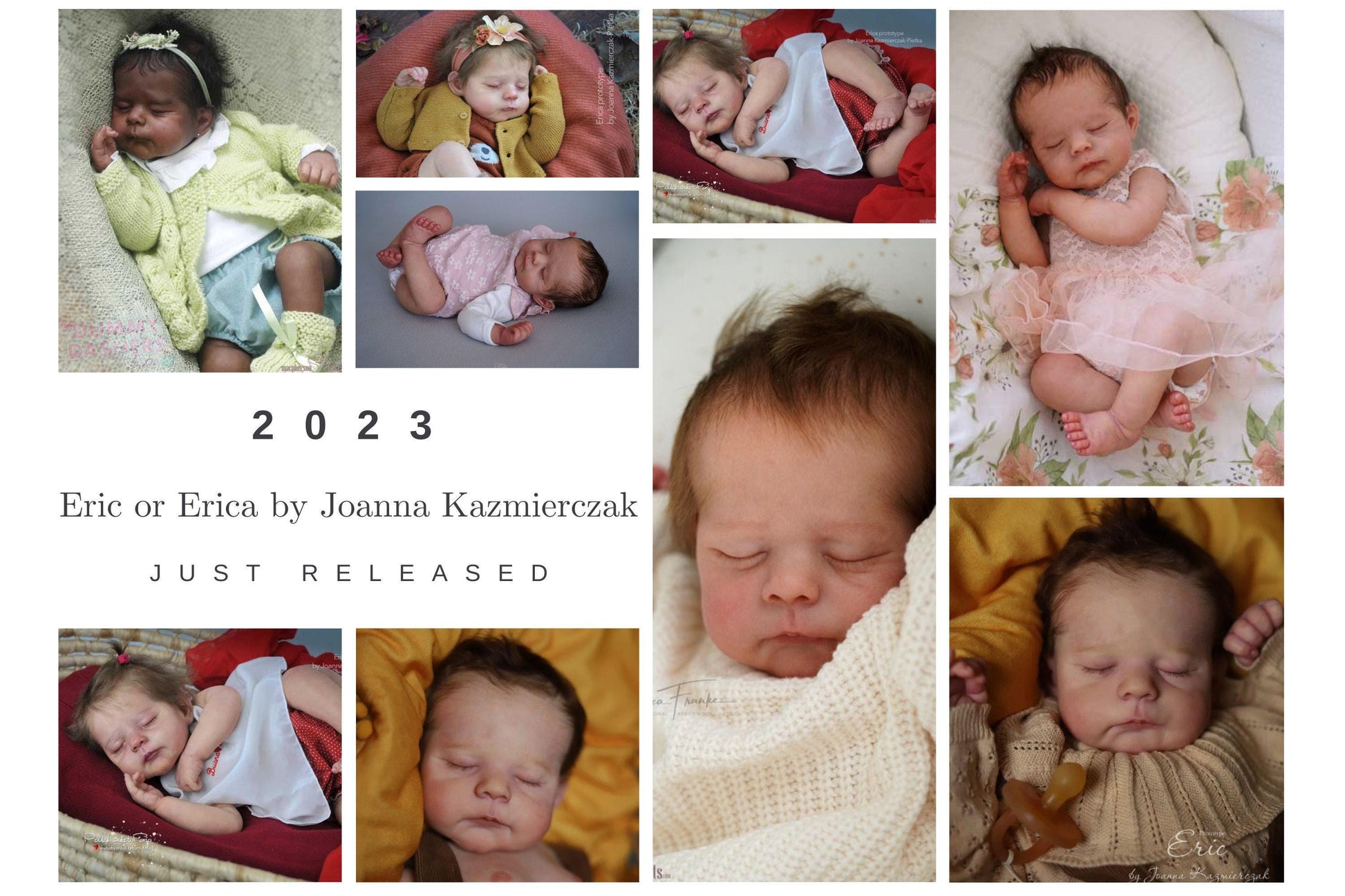 Extremely Realistic Reborn Baby Doll ~ Reborn Baby **Hyper-Realistic** Reborn Doll Eric or Erica by Joanna Kazmierczak 21" Full Limbs