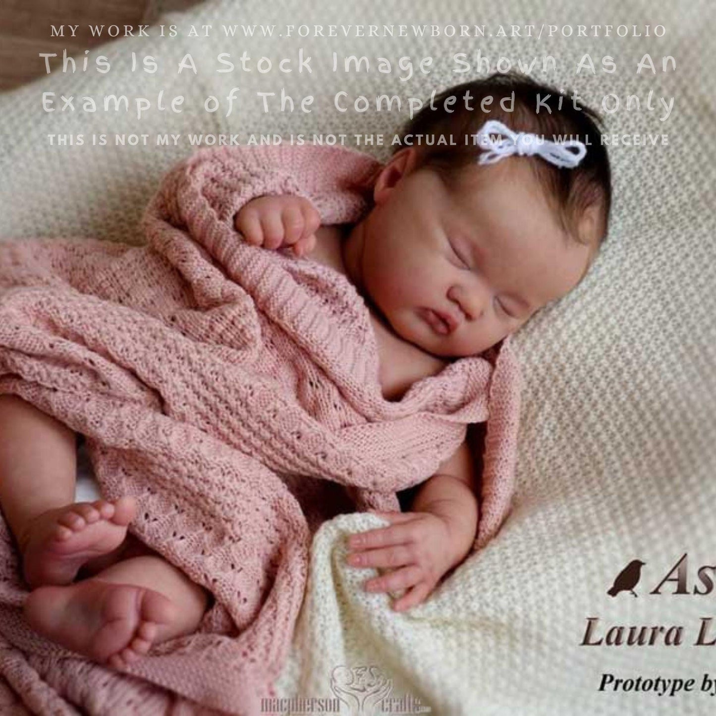 Reborn Baby **Hyper-Realistic** Reborn Doll Ashia by Laura Lee Eagles (20"+Full Limbs)