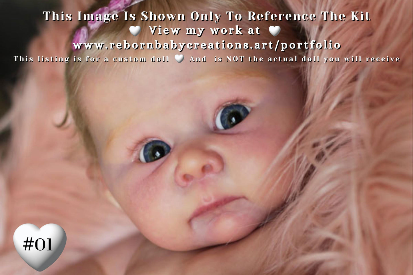 Lifelike Reborn Doll Lizzy by Adrie Stoete (19"+ Full Limbs)