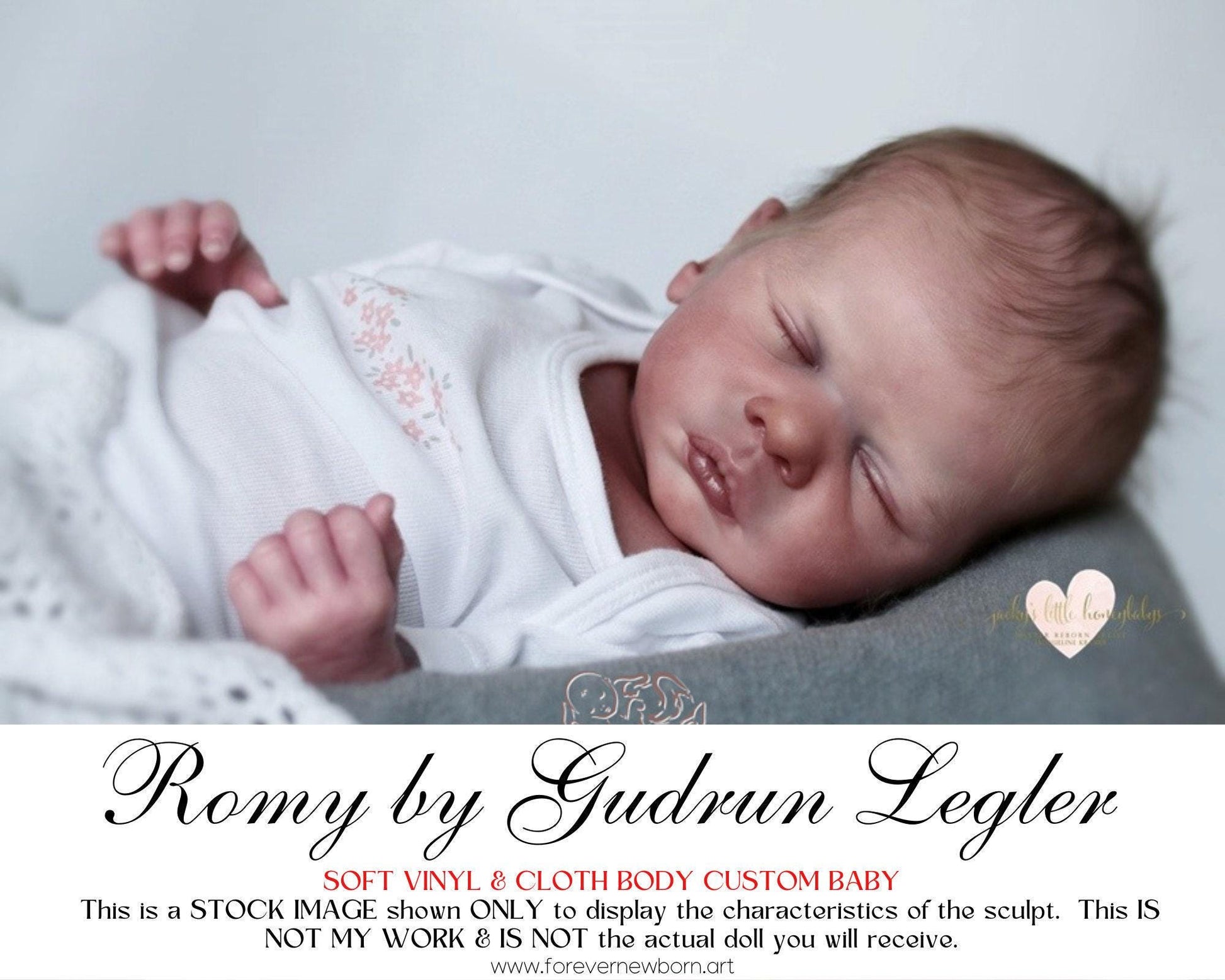 Reborn Baby **Hyper-Realistic** Reborn Doll Romy By Gudrun Legler (19"+Full Limbs)