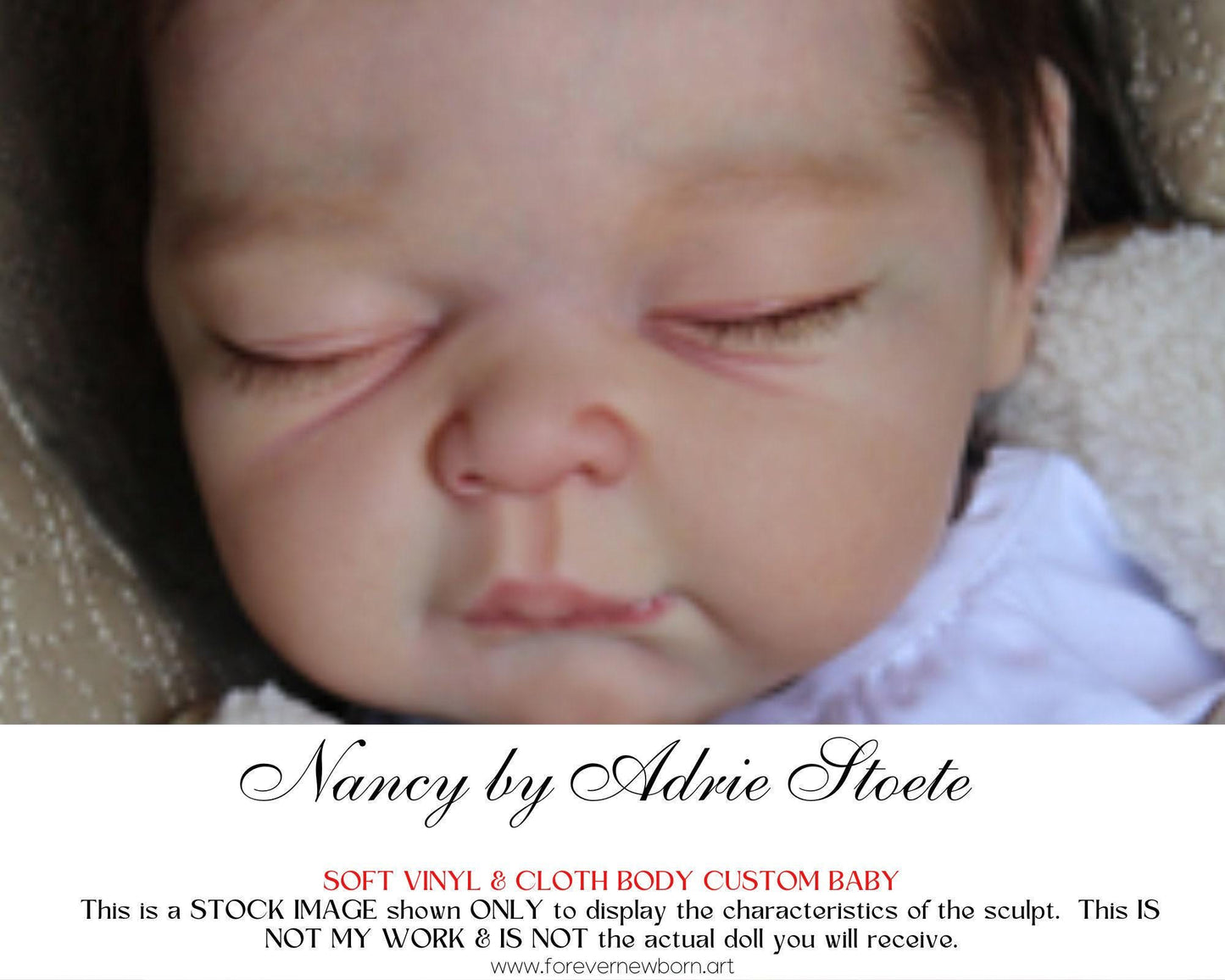 Lifelike Reborn Doll Nancy by Adrie Stoete (22" Half Torso)