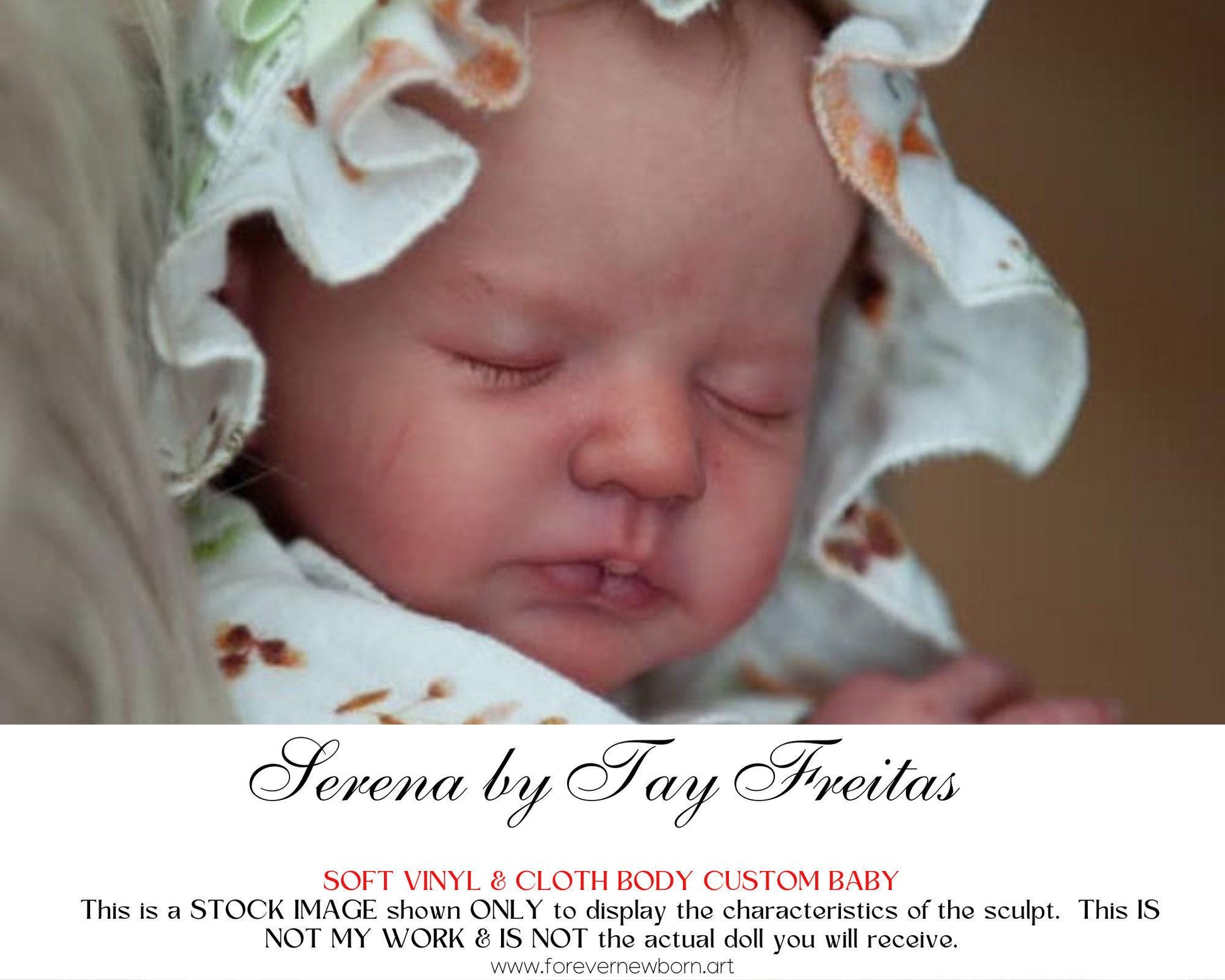 Reborn Baby **Hyper-Realistic** Reborn Doll Serena by Tay Freitas (16"+Full Limbs)