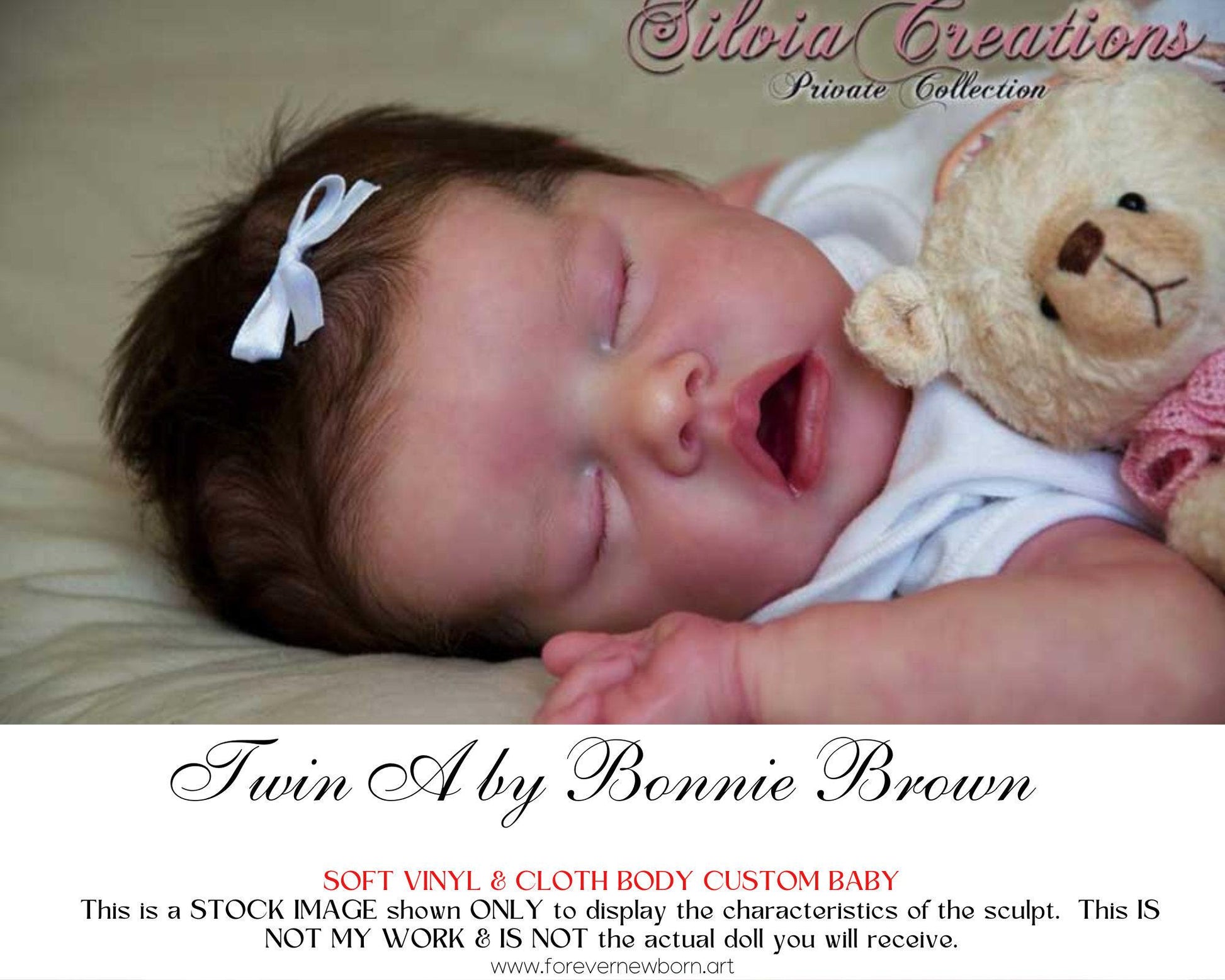 Attention Reborn Baby Collectors ~ Custom Twin A by Bonnie Brown (17"+3/4 Arms Full Legs)