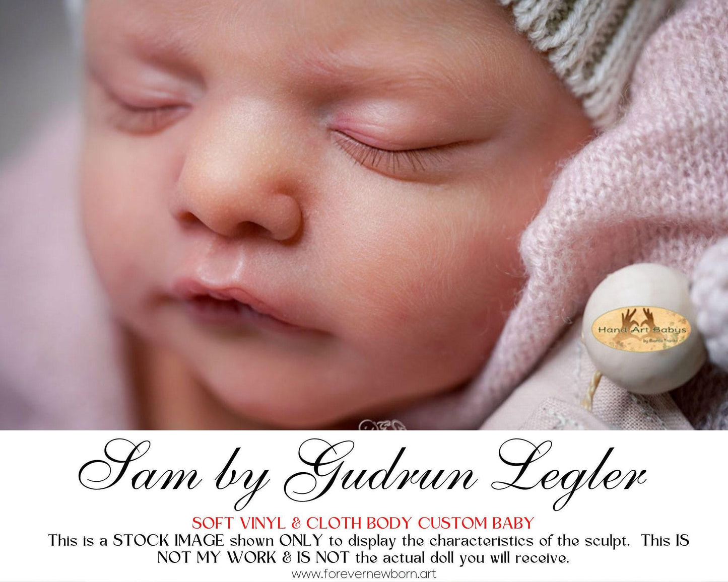 Reborn Baby **Hyper-Realistic** Reborn Doll Sam by Gudrun Legler (19"+Full Limbs)