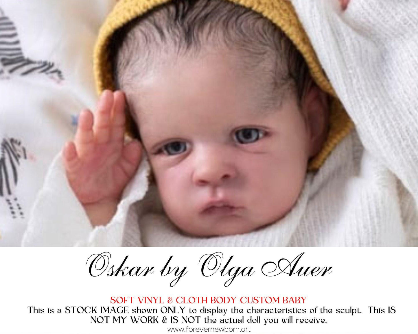 Free Baby Offer ~ Reborn Doll Sale ~ Custom Baby Oskar by Olga Auer (21"+Full Limbs)