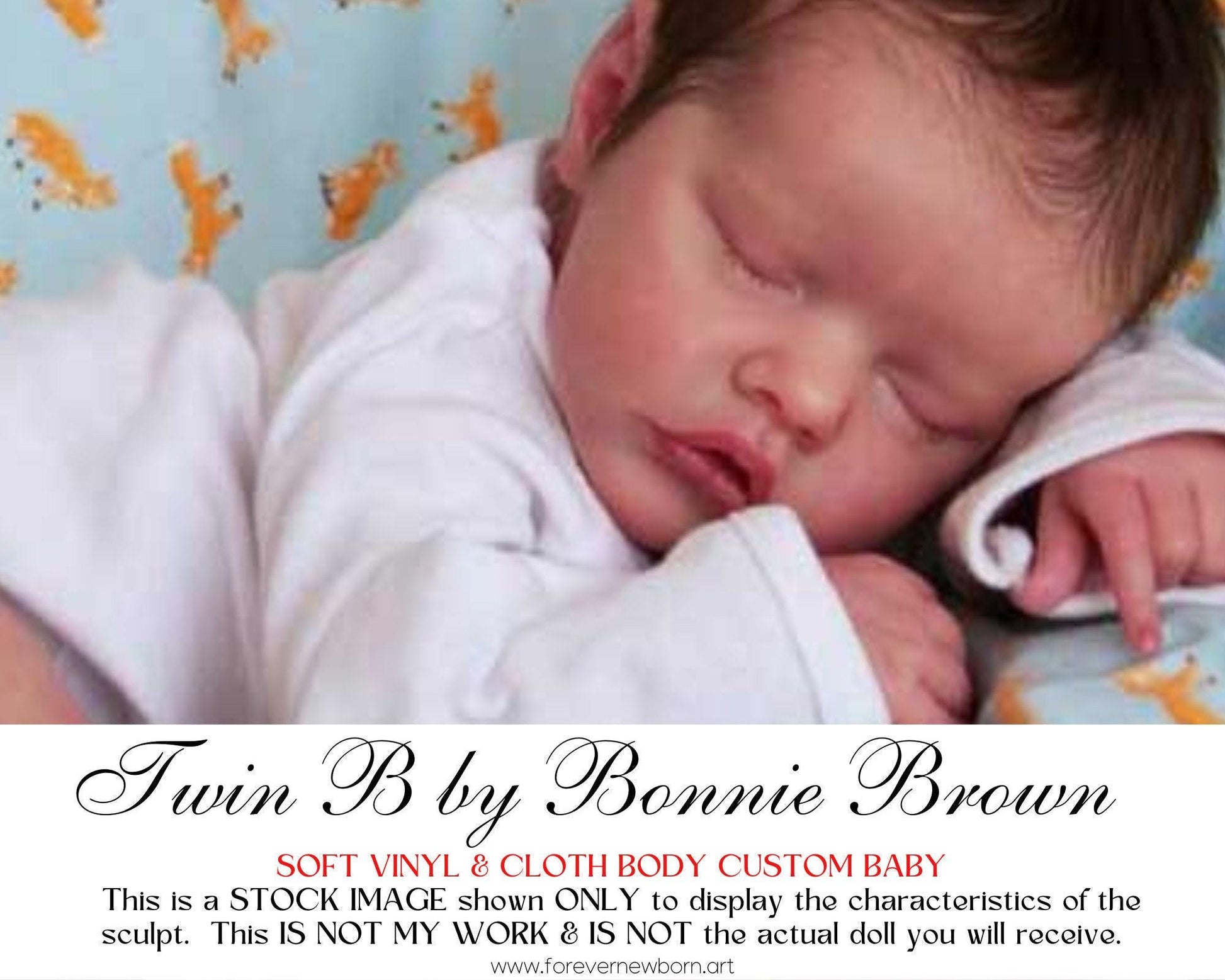Attention Reborn Baby Collectors ~ Custom Twin B by Bonnie Brown (17"+3/4 Arms Full Legs)