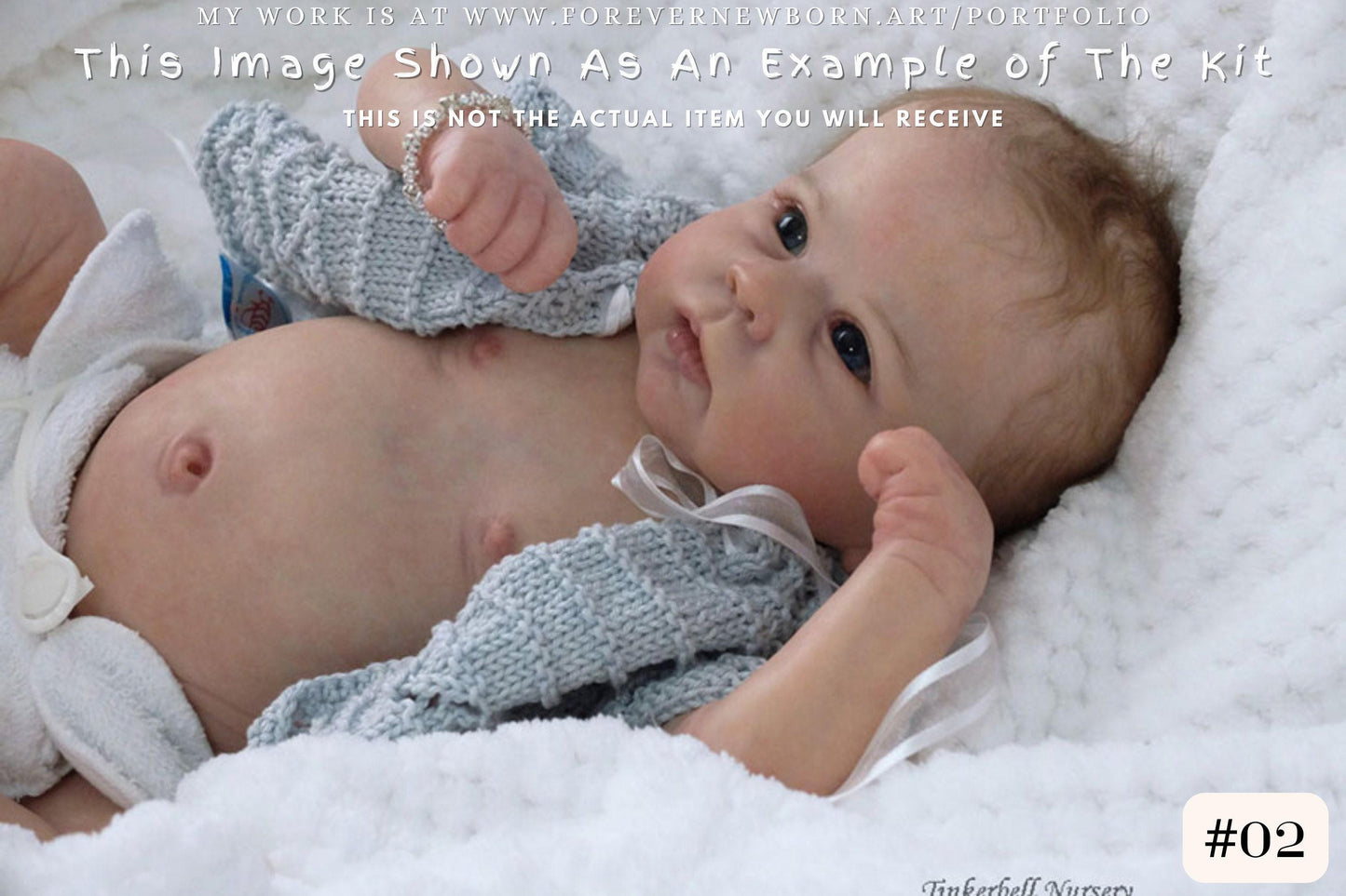Reborn Baby **Hyper-Realistic** Reborn Doll Catrin by Linda Murray (18 inches 3/4 Limbs)
