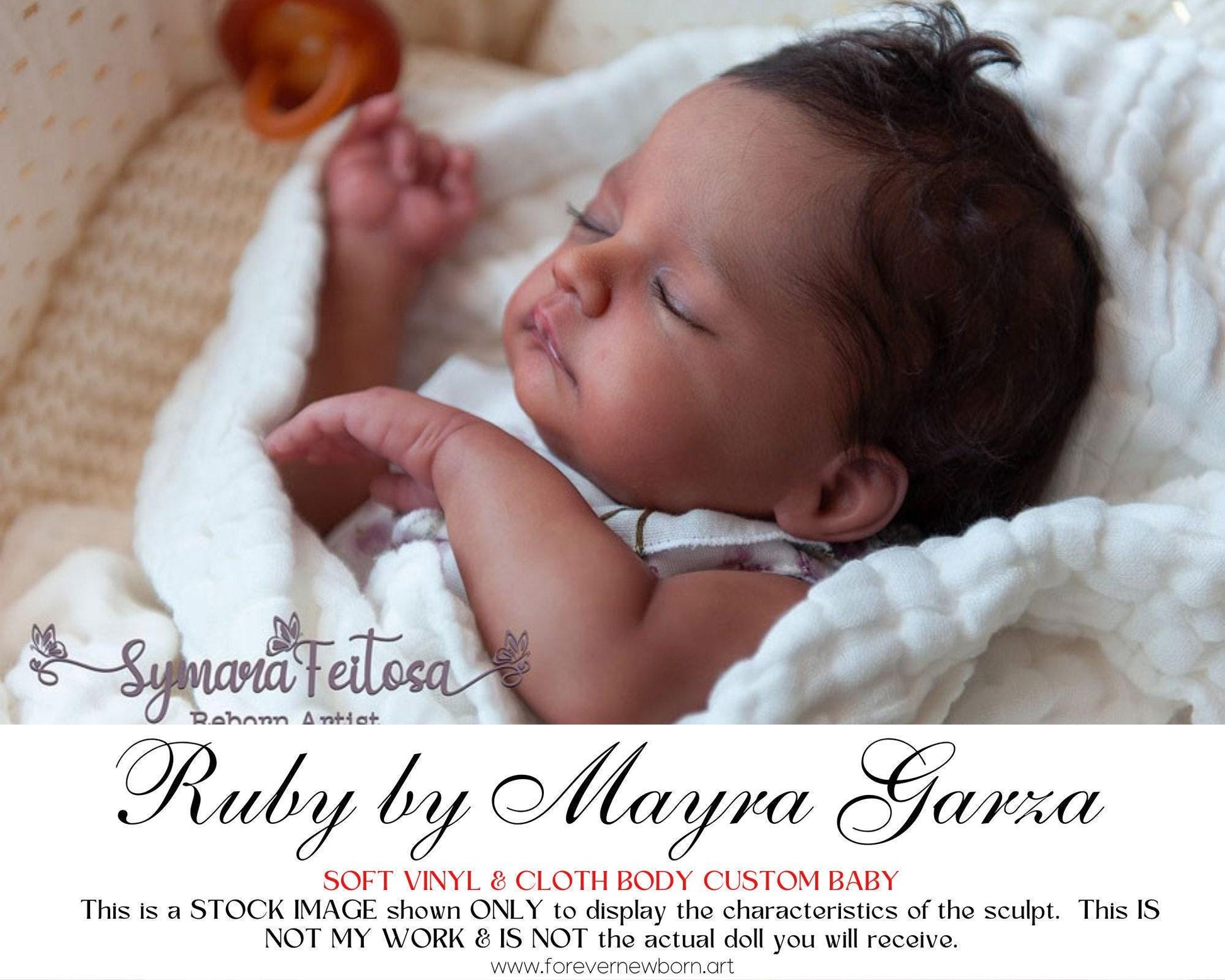 Reborn Baby **Hyper-Realistic** Reborn Doll Ruby by Mayra Garza (19"+Full Limbs)