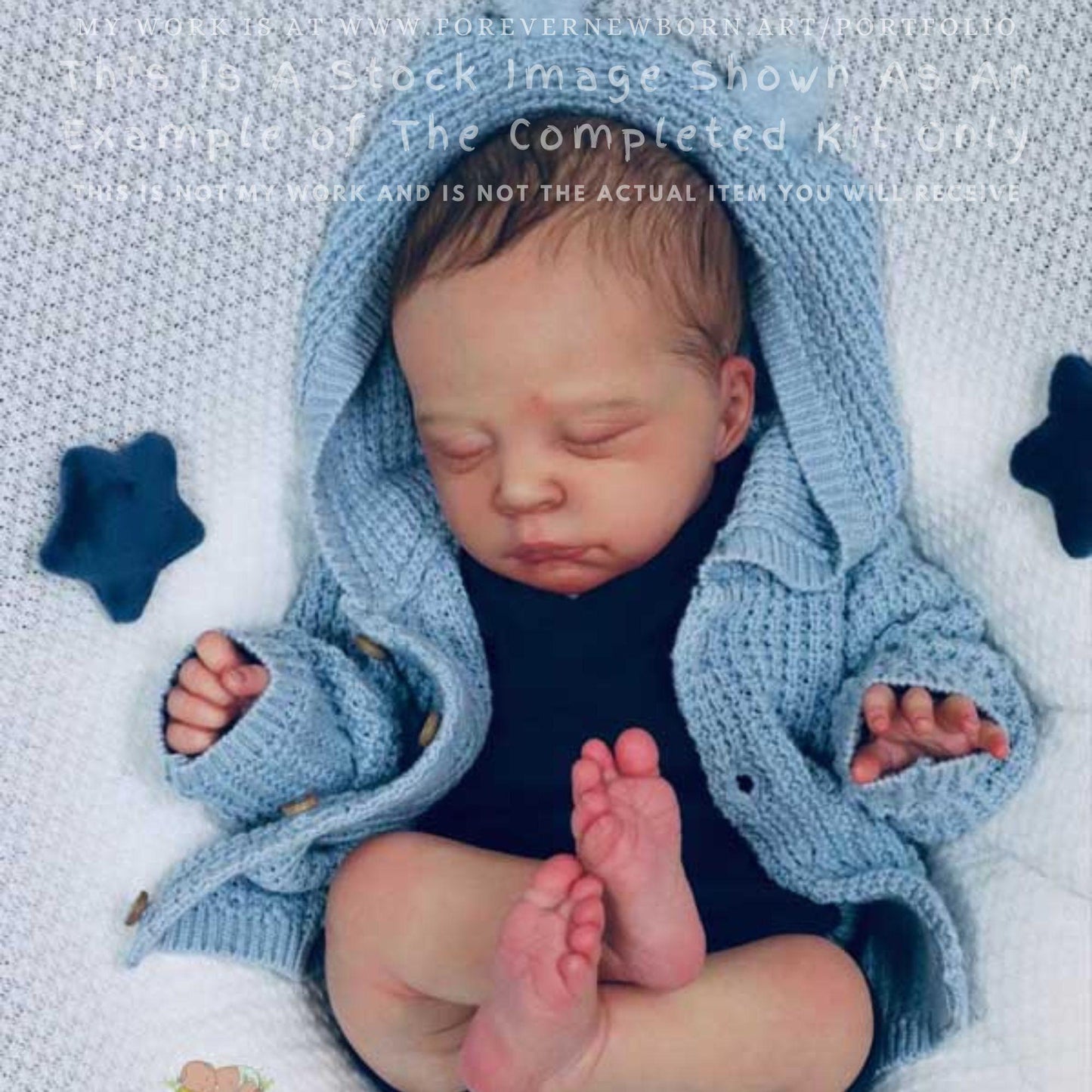 Amazing Hyper-Realistic Reborn Custom Doll Jude by Olga Auer (20"+ Full Limbs)