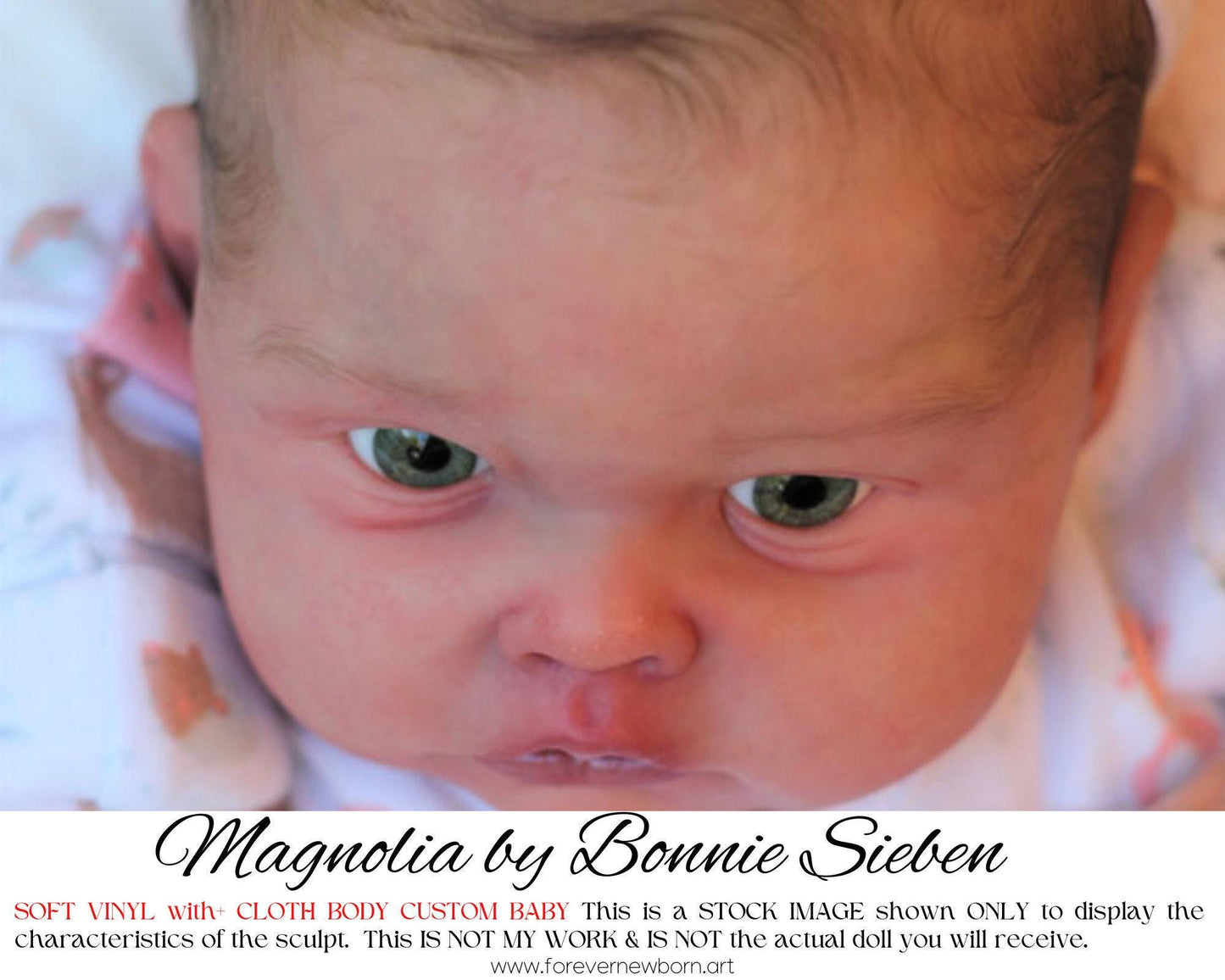 Lifelike Reborn Doll Magnolia by Bonnie Sieben (19" Full Limbs)