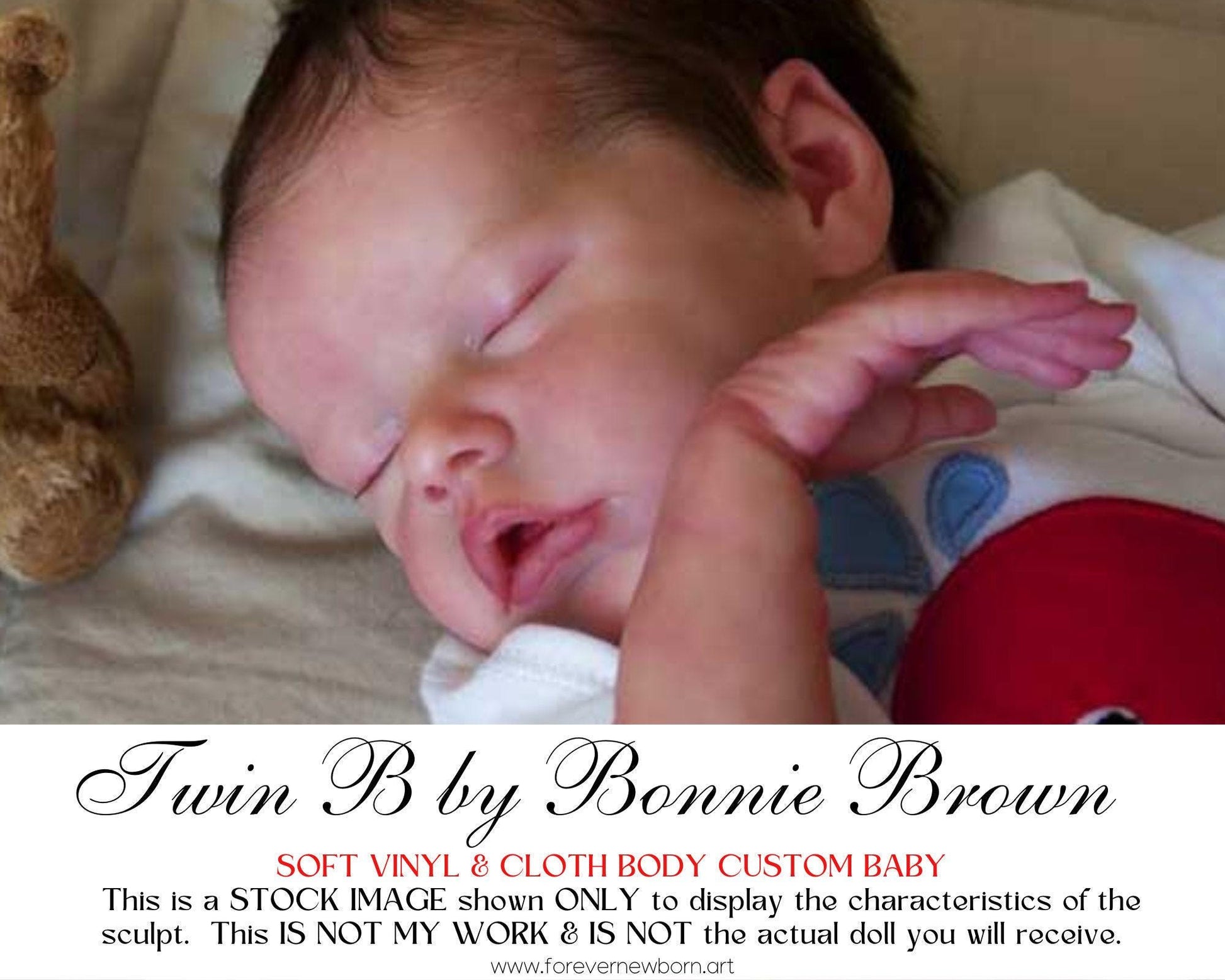 Attention Reborn Baby Collectors ~ Custom Twin B by Bonnie Brown (17"+3/4 Arms Full Legs)