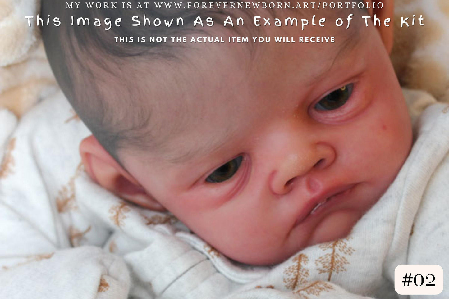 Reborn Baby **Hyper-Realistic** Reborn Doll Hudson Awake by Bonnie Sieben (20 inches Full Limbs)