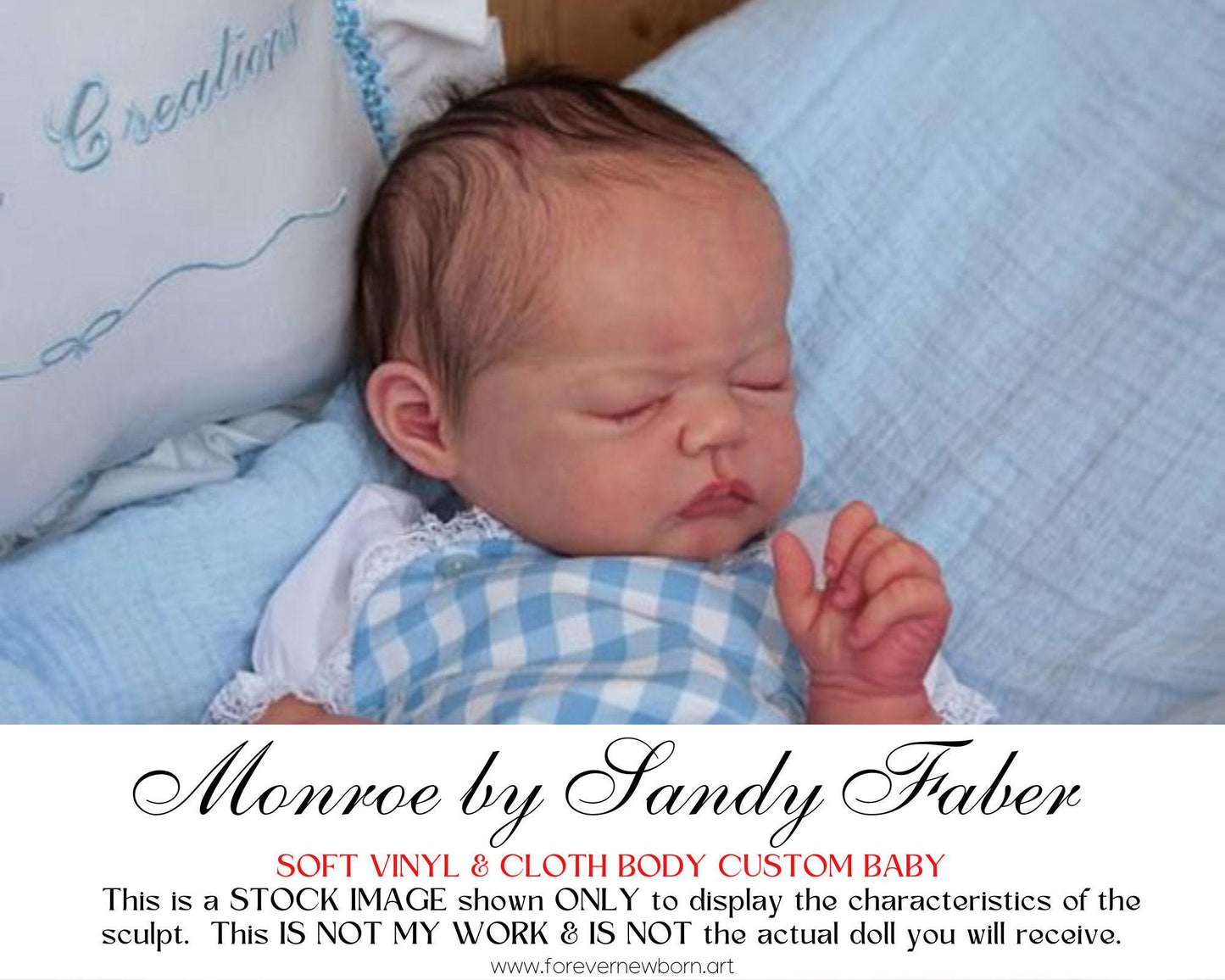 Lifelike Reborn Doll Monroe by Sandy Faber (20"+3/4 Limbs)